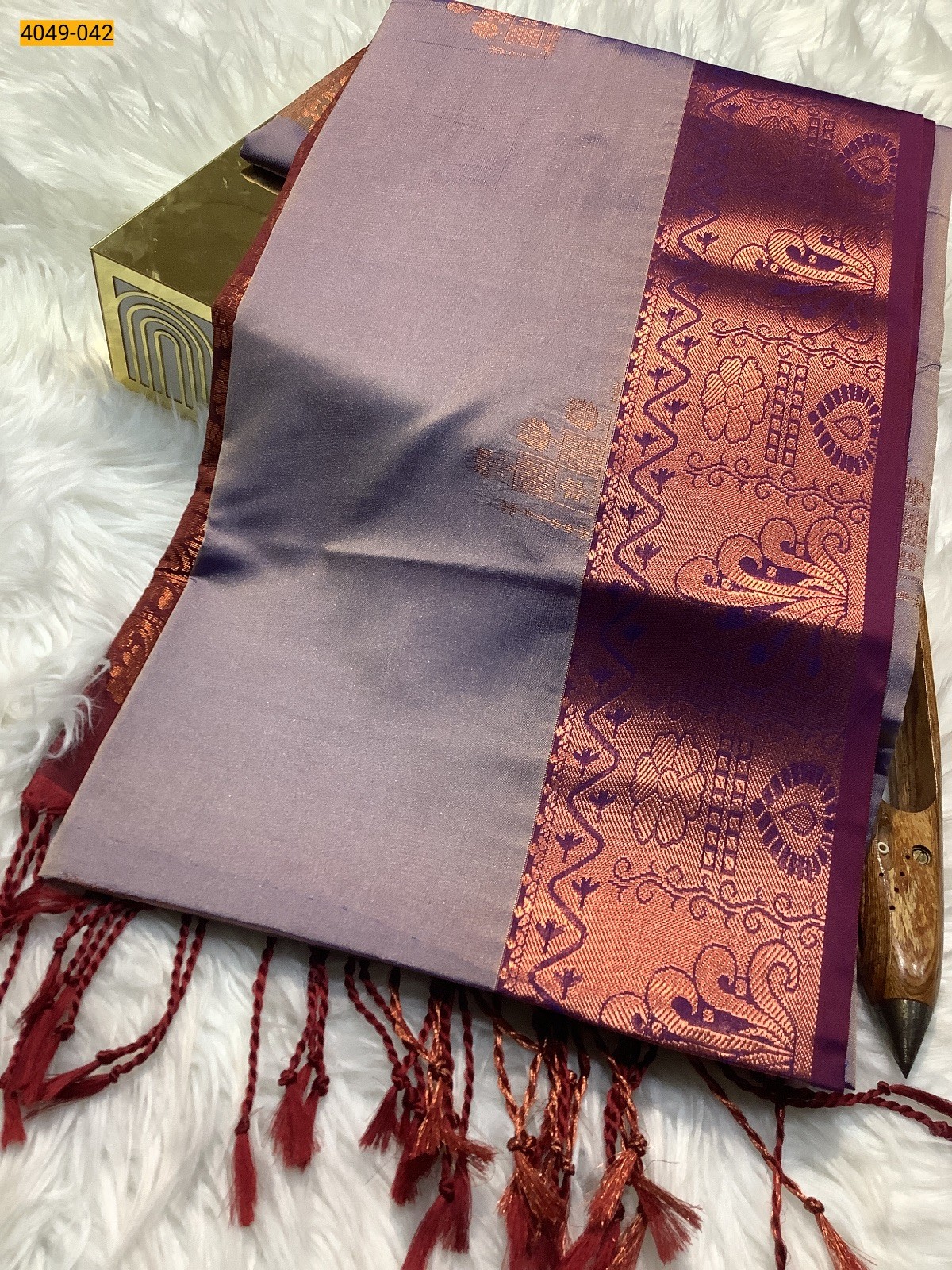 Violet Premium Soft Silk Saree