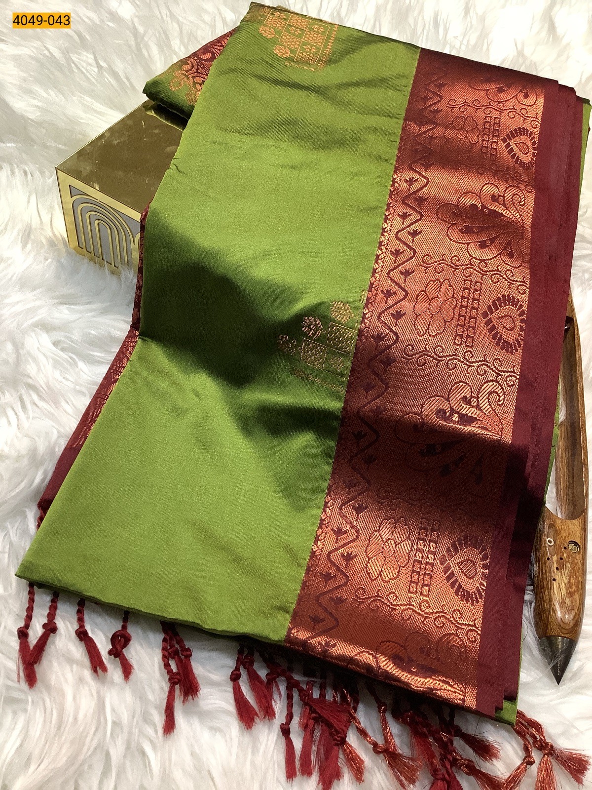 Green Premium Soft Silk Saree