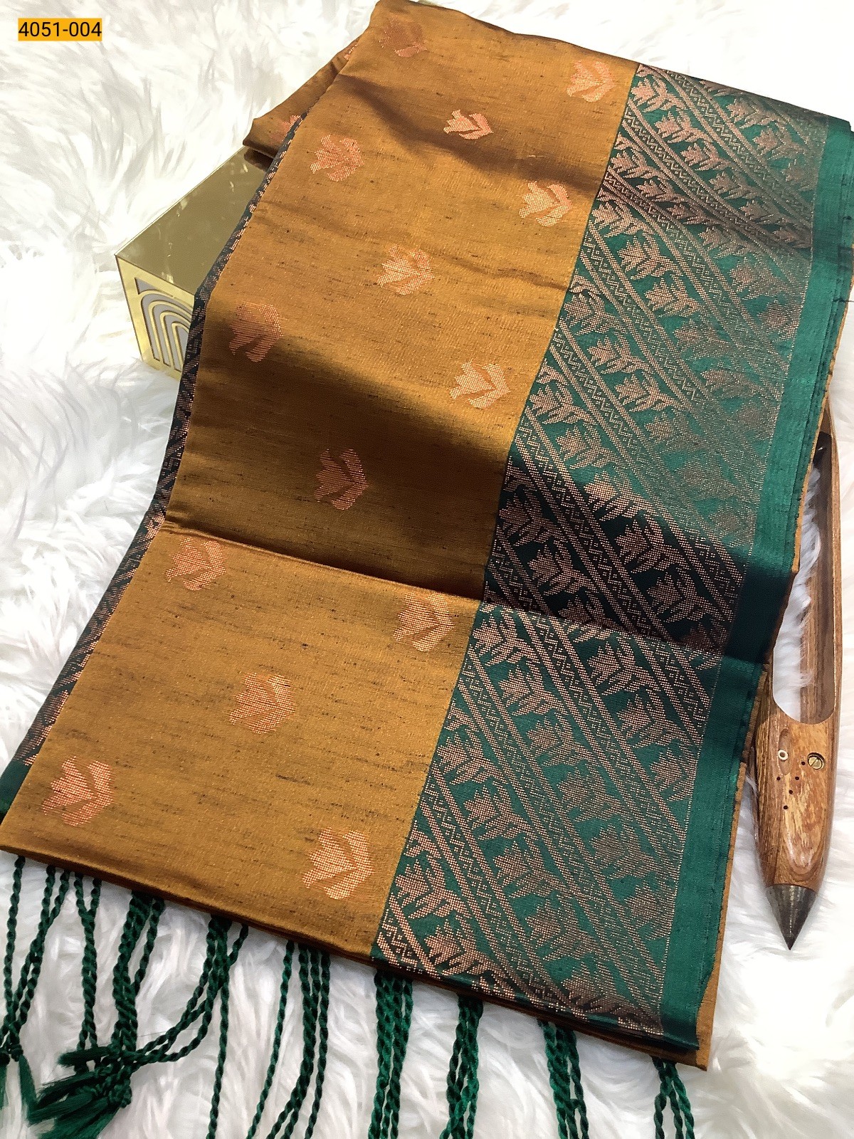 Mustard Yellow Premium Slub Soft Silk Saree