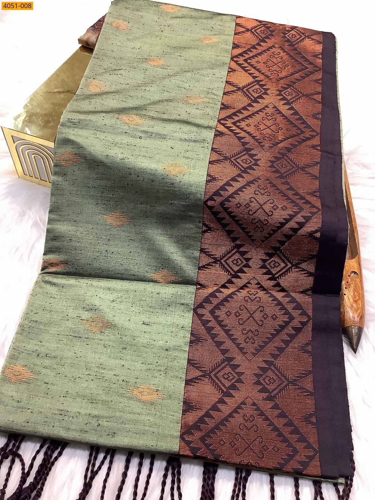 Kanjivarram soft slub silk saree