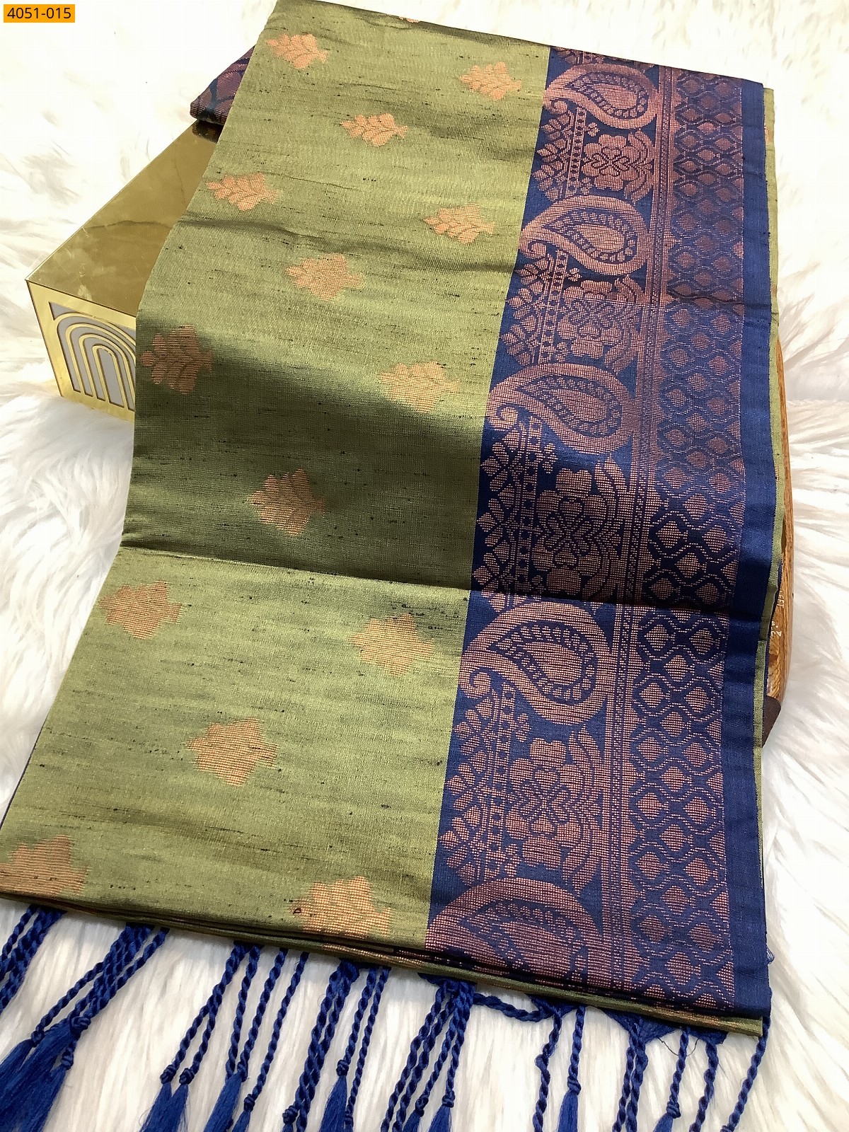 Kanjivarram soft slub silk saree