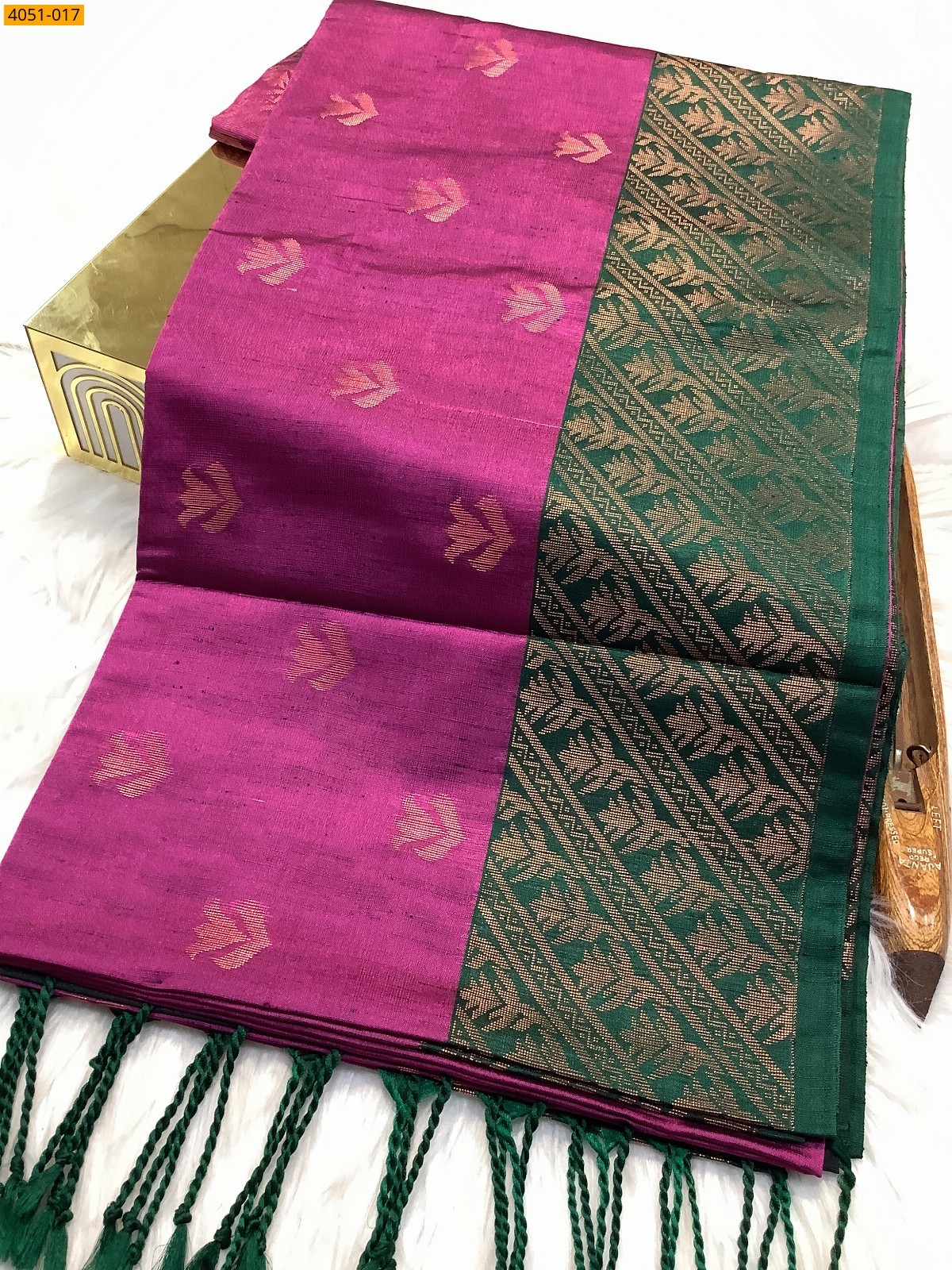 Kanjivarram soft slub silk saree
