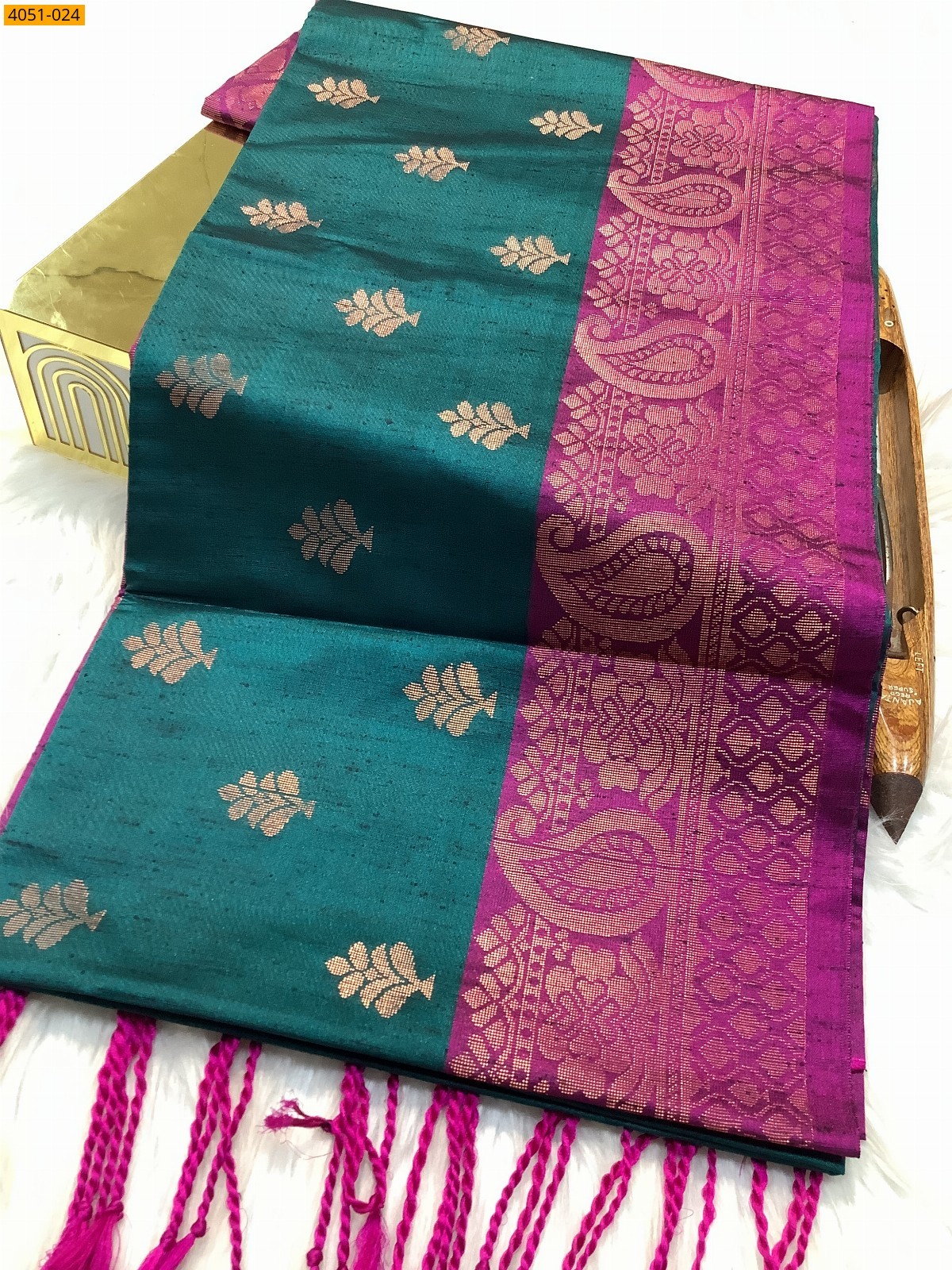 Kanjivarram soft slub silk saree