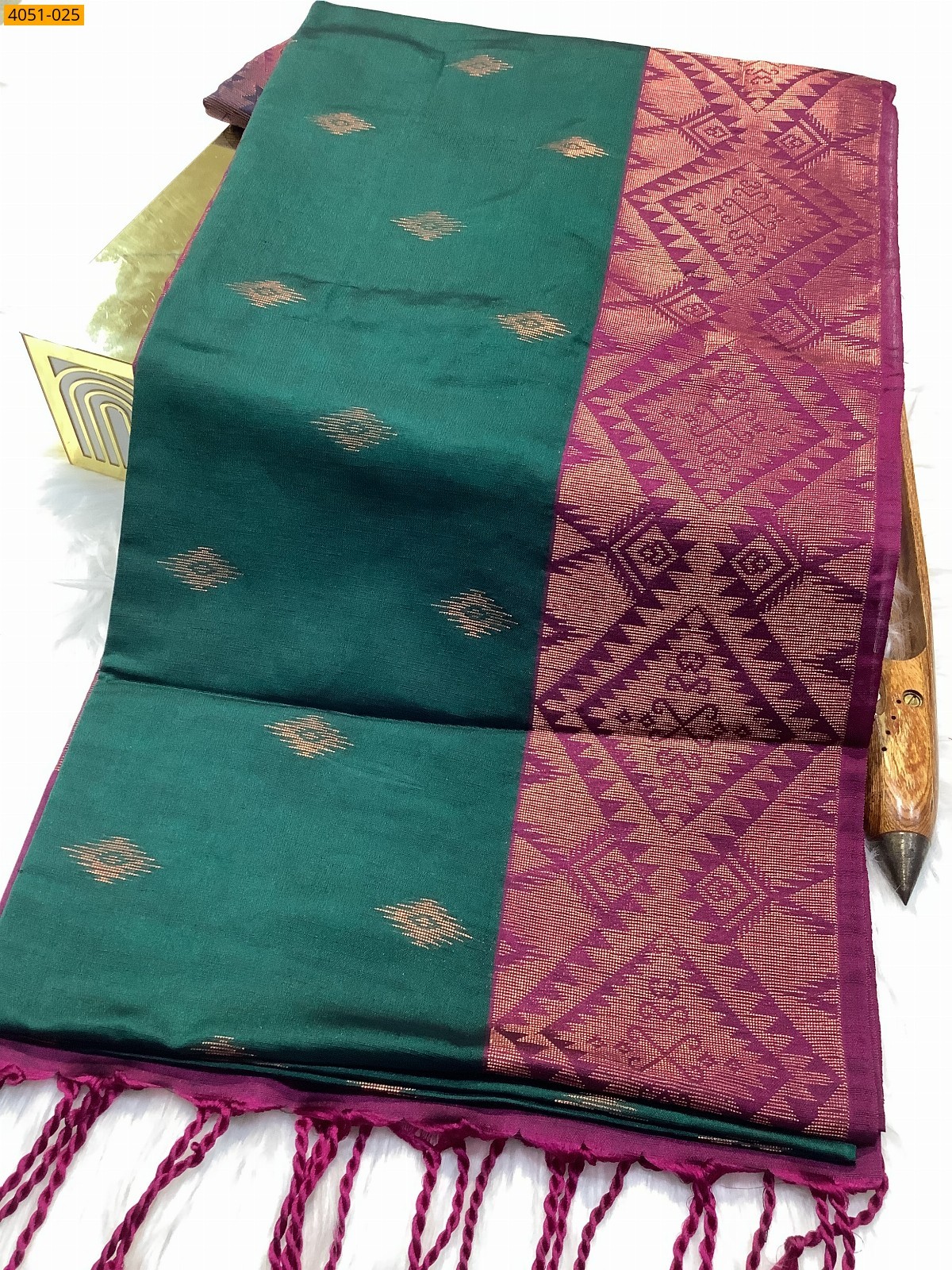 Kanjivarram soft slub silk saree