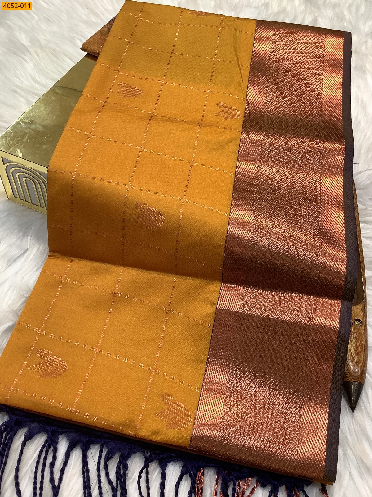 Rose Kanjivarram soft silk saree