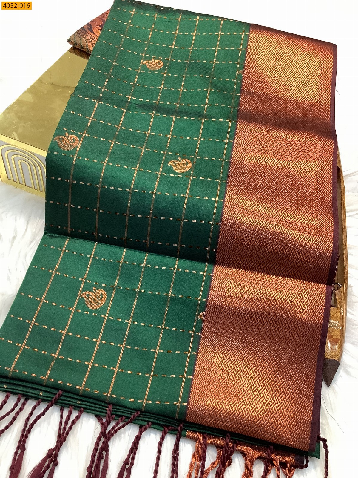 Navy Blue Kanjivarram soft silk saree