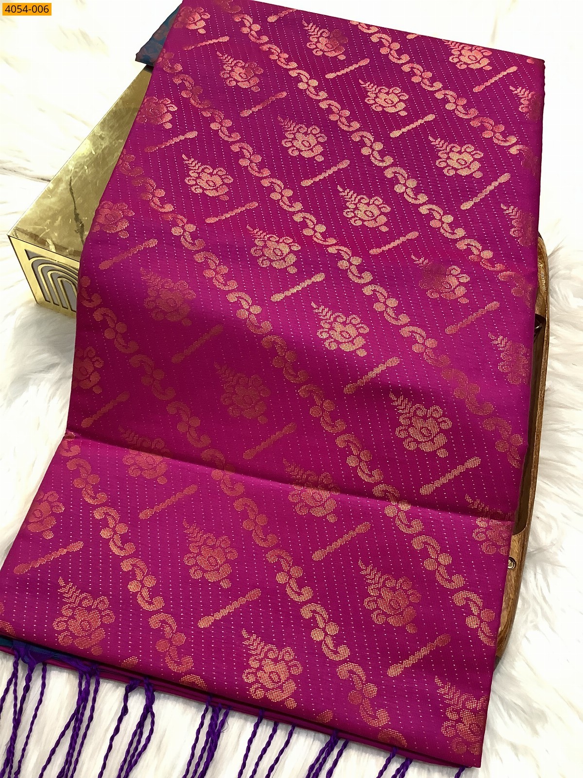 Pink Kanjivaram fancy Silk Saree