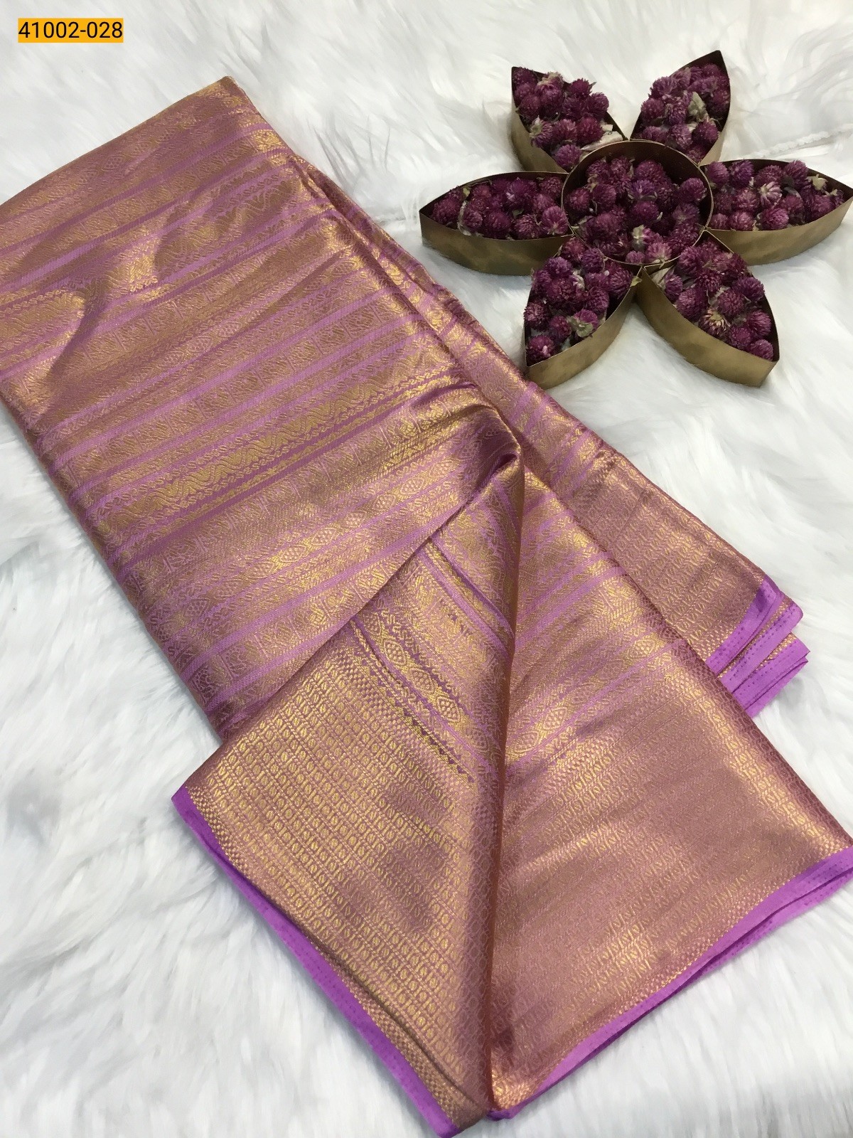 Pink Fancy Mysore Warm silk saree