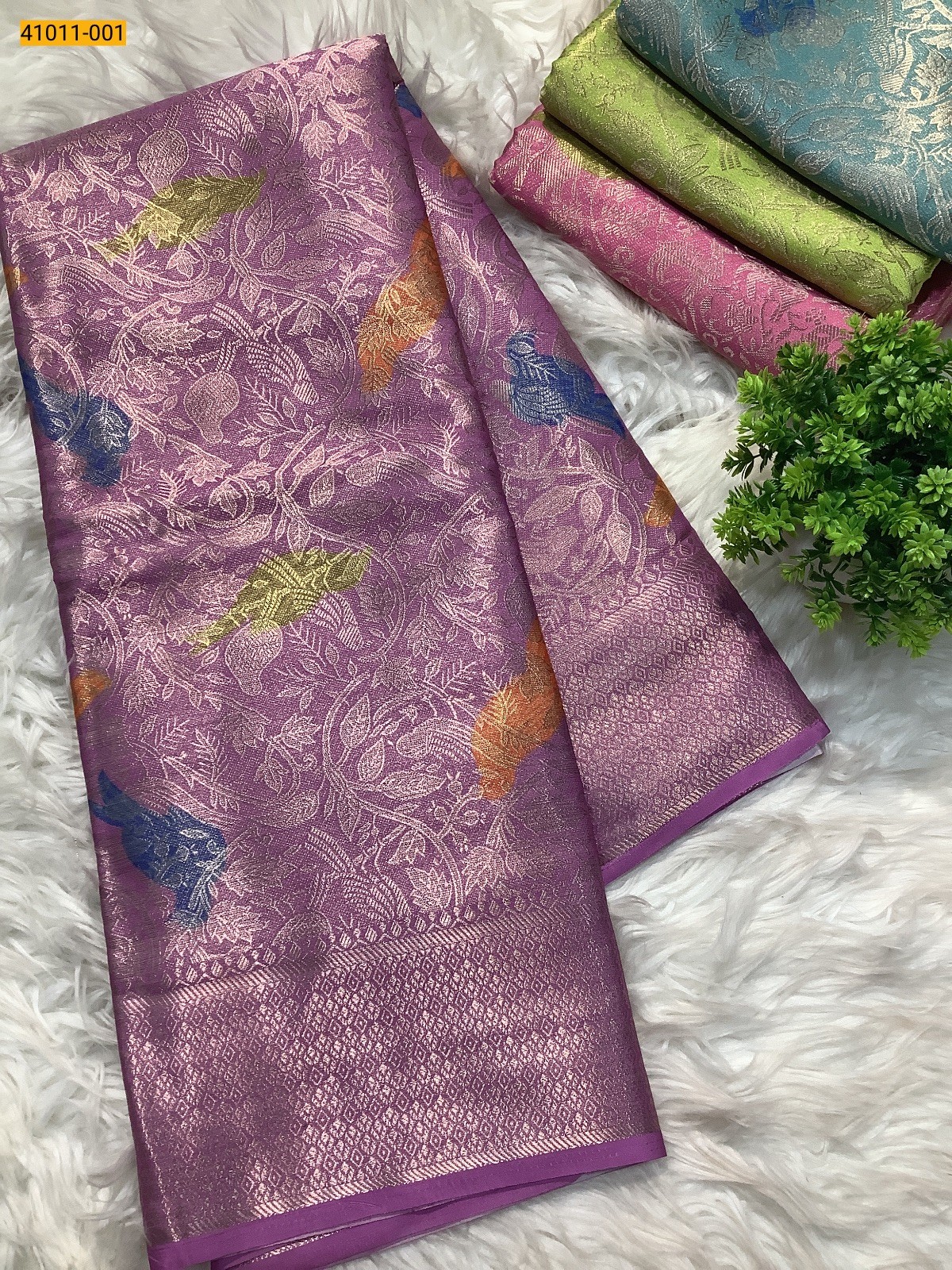 Violet Fancy Mysore Warm silk saree