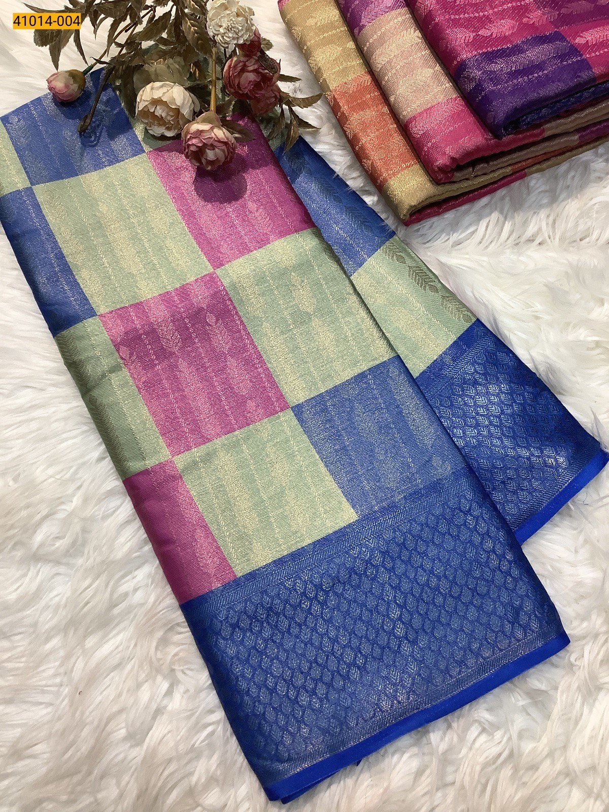 Multi Color Fancy Mysore Warm silk saree