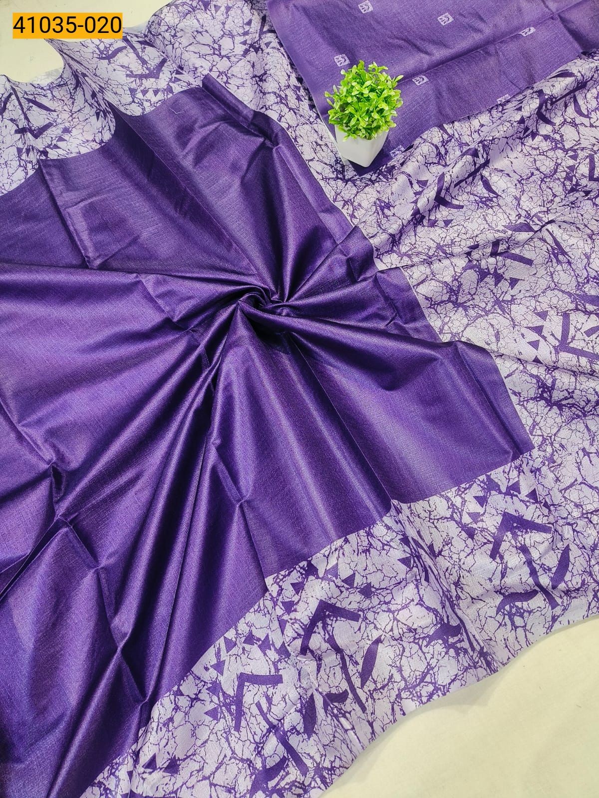 Violet Linen cotton printed sarees