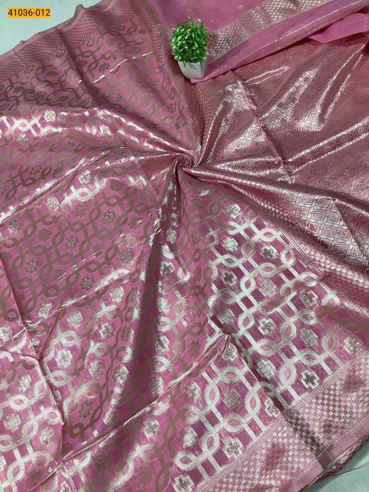 Pink Fancy silk cotton jacquard sarees