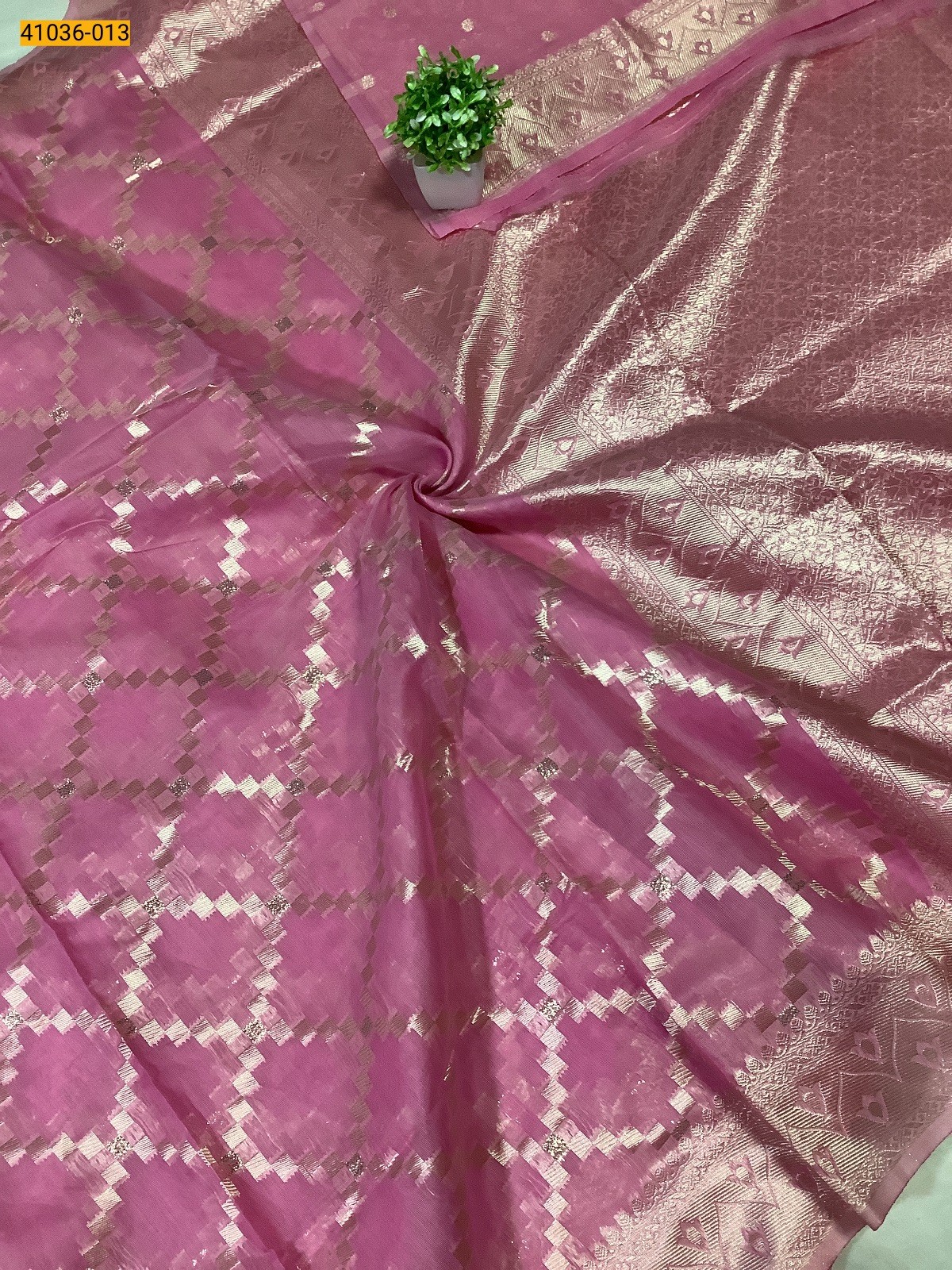 Pink Fancy silk cotton jacquard sarees