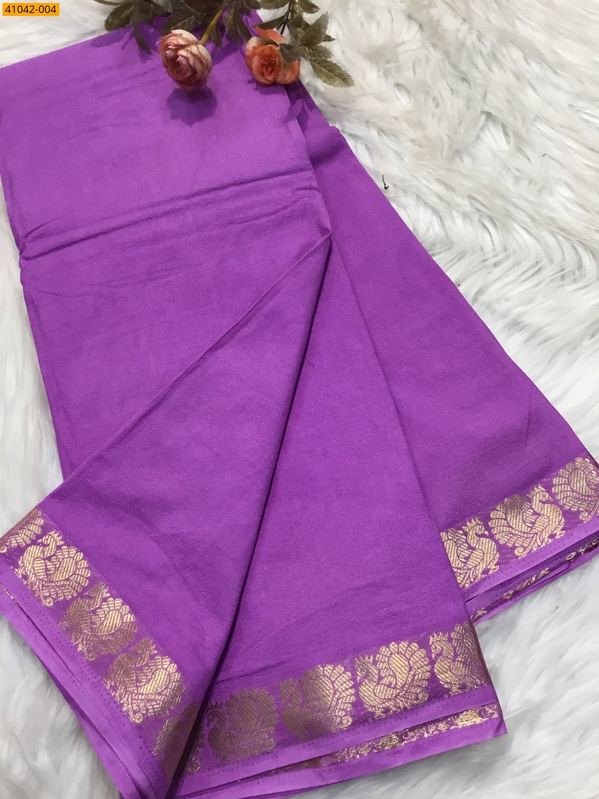 Viscose Warm Soft Crepe Silk Saree