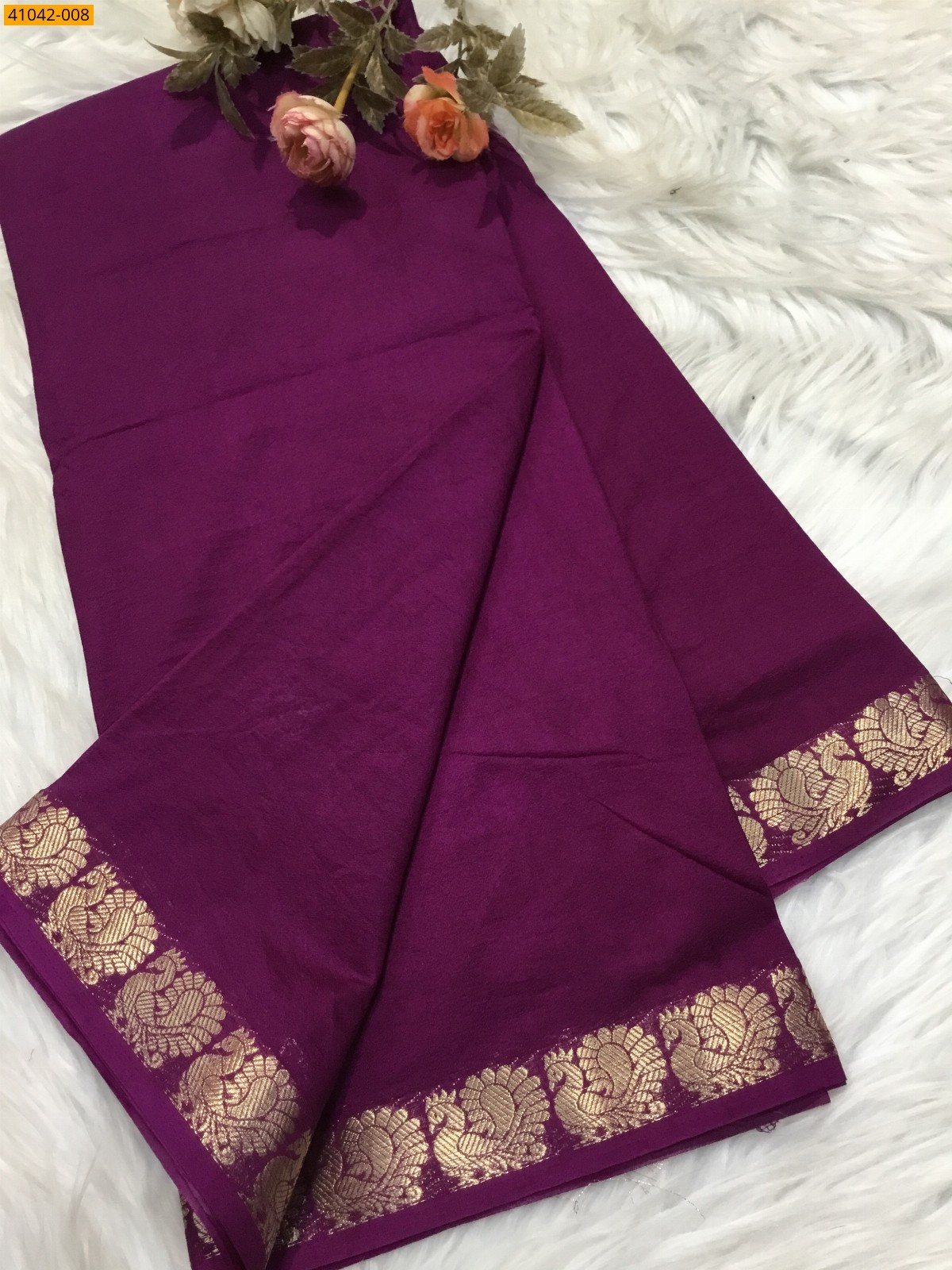 Viscose Warm Soft Crepe Silk Saree