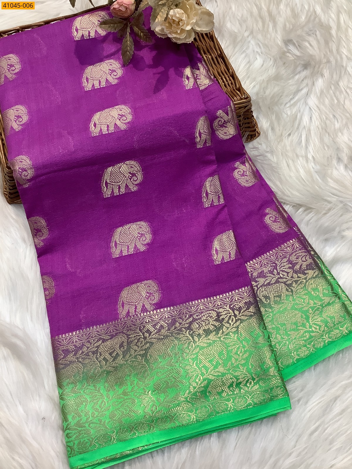 Purple Fancy mysore warm crepe silk sarees
