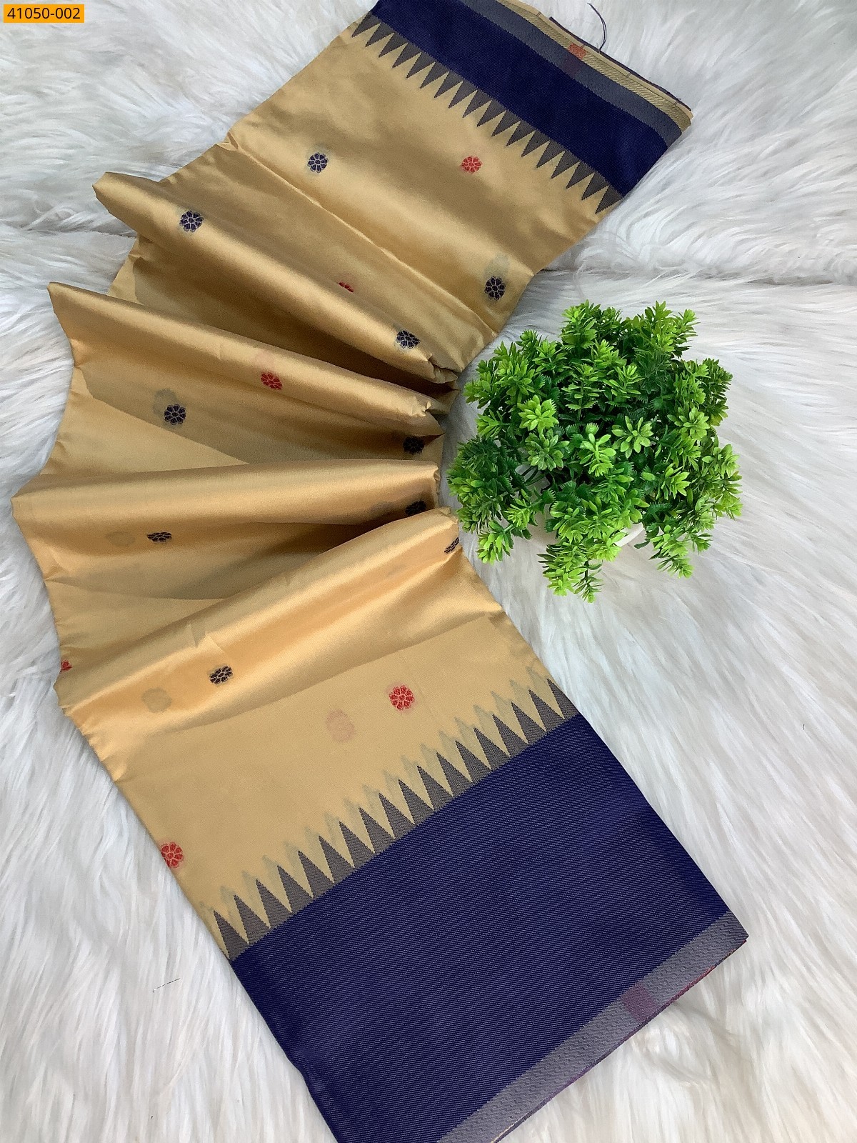 Beige Kanjivuram fancy silk sarees