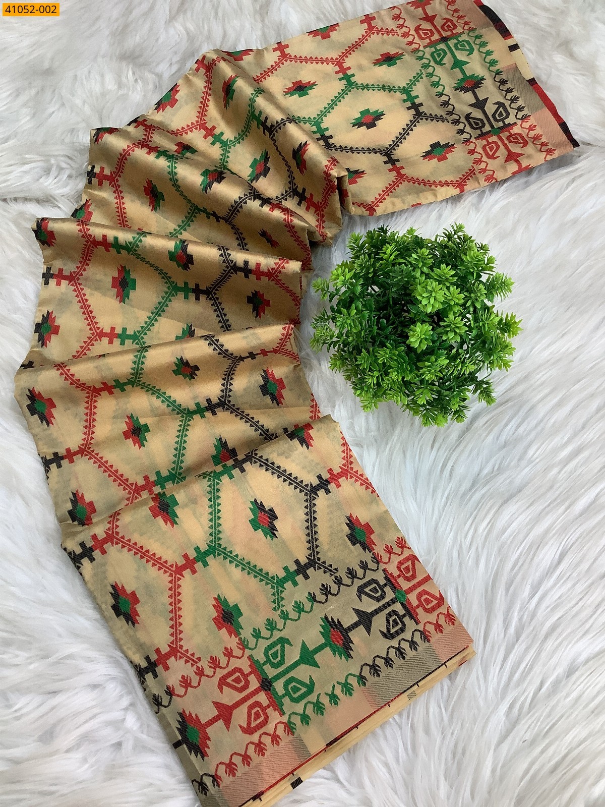 Beige Kanjivuram fancy silk sarees