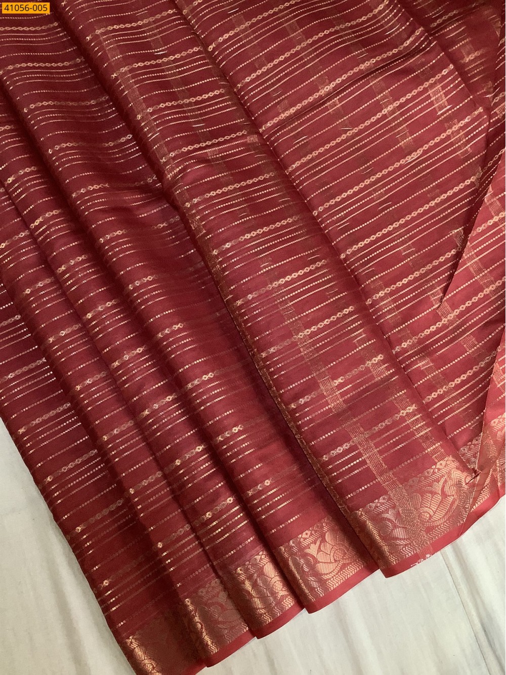 Maroon Fancy mysore warm silk saree Maroon Fancy mysore warm silk saree