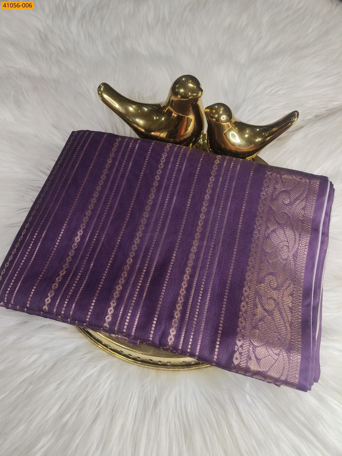 Purple Fancy mysore warm silk saree