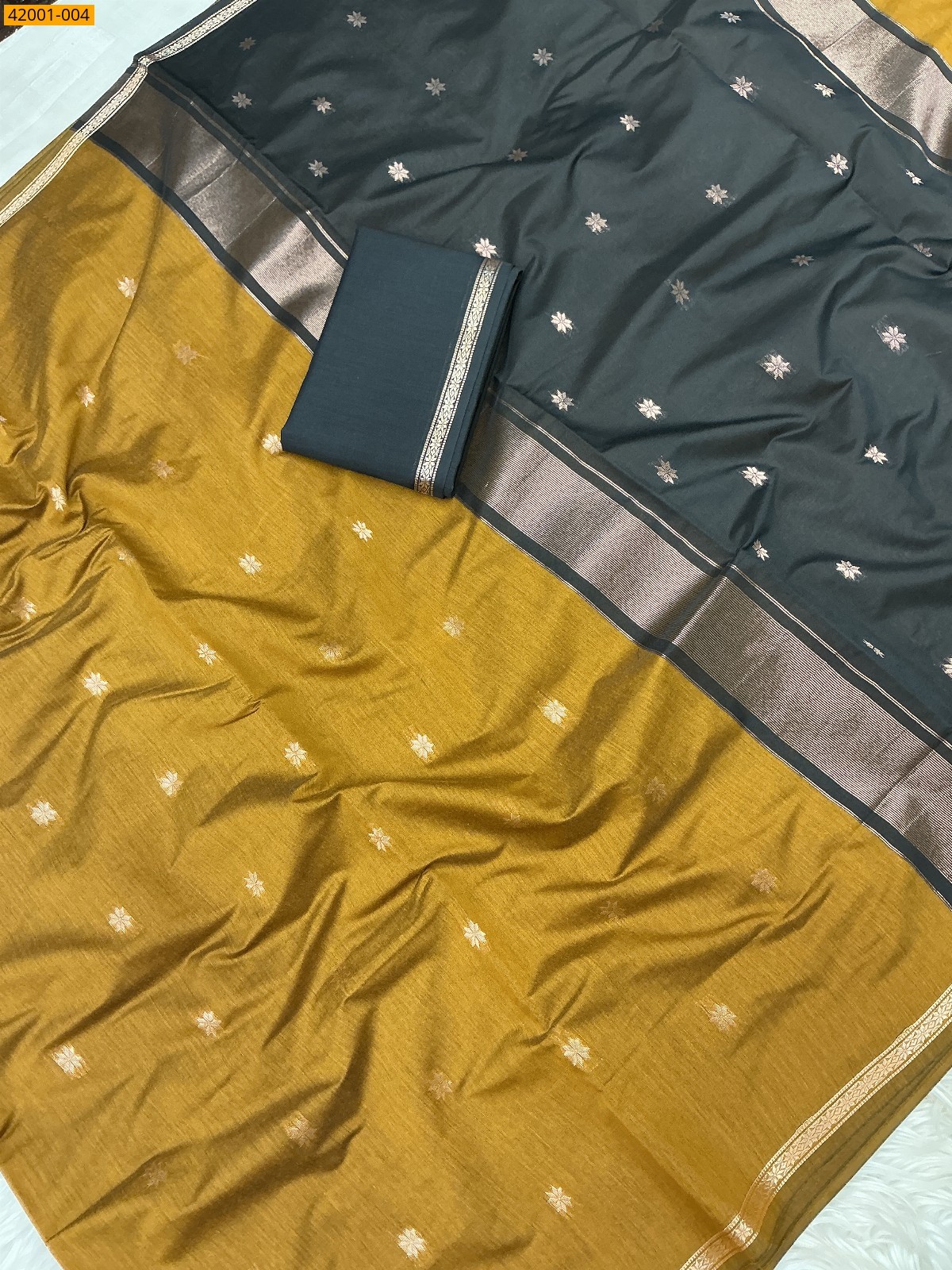 Brown Maheswari Cotton Saree