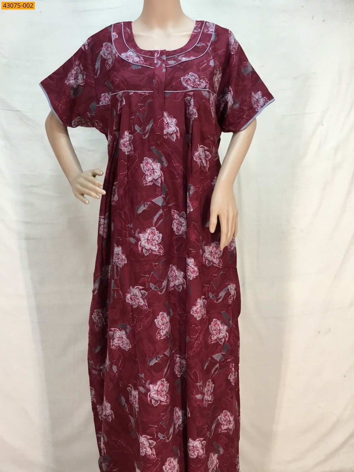 Maroon Premium Alphine Regular Fit Nighty