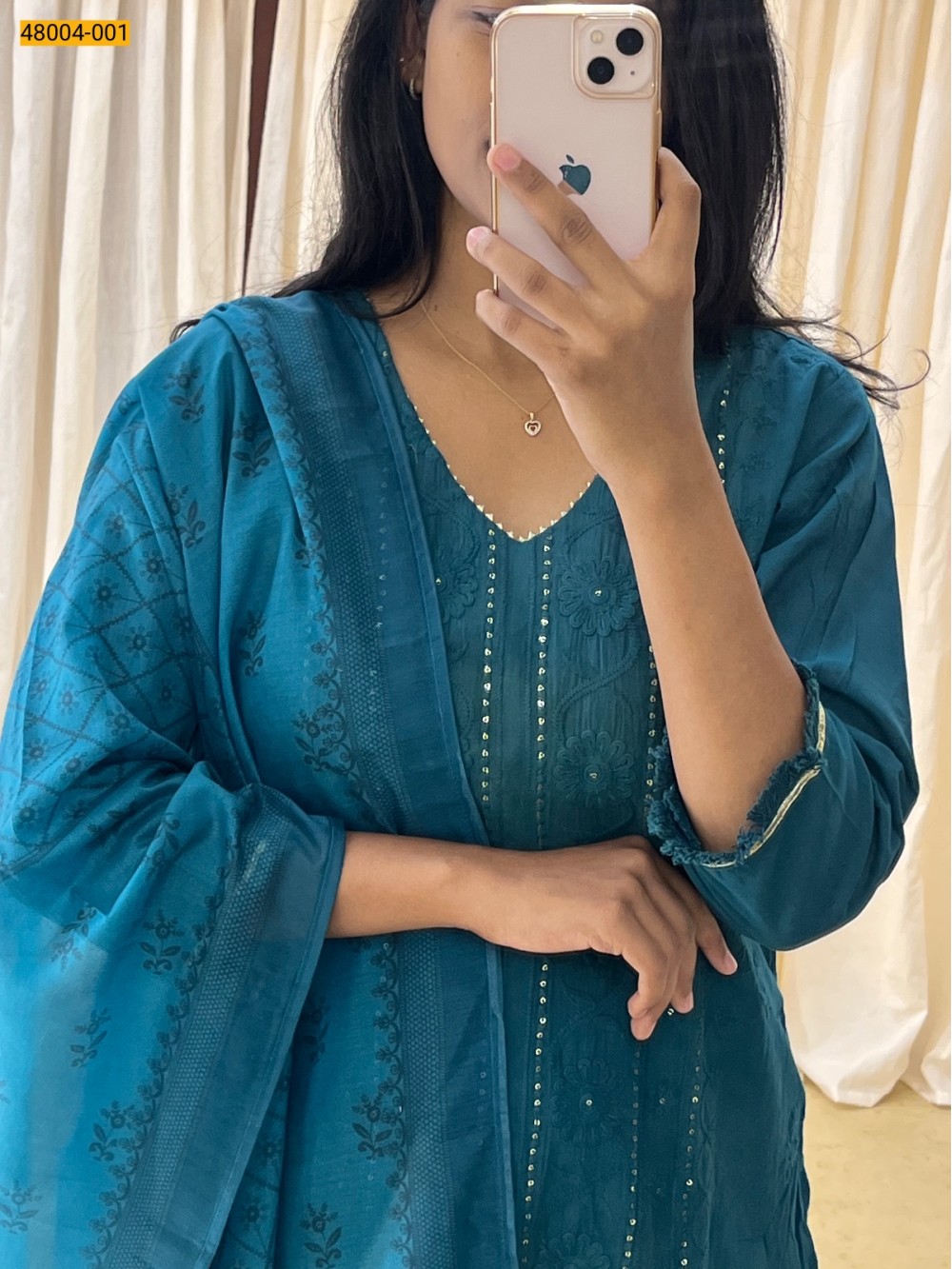 Rama Green Premium Cotton Salwar Stitched Suit