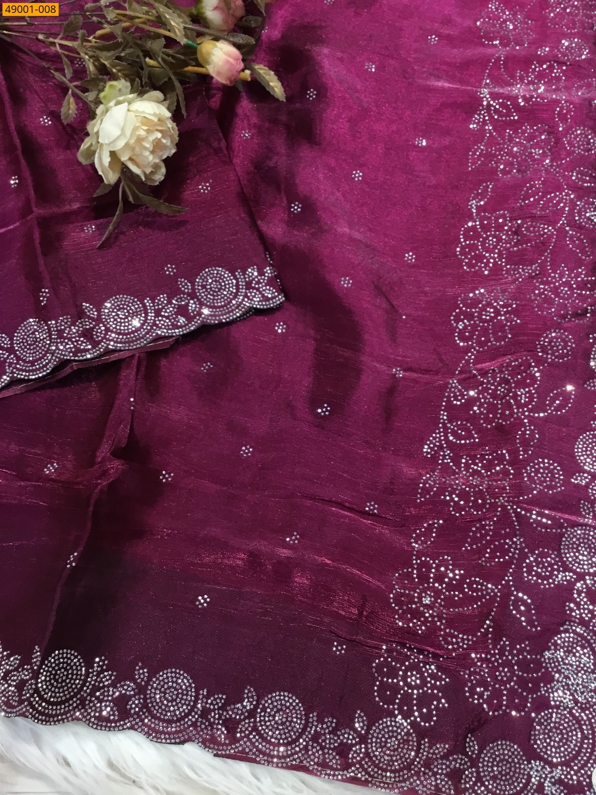 Magenta Jimmy choo sarees
