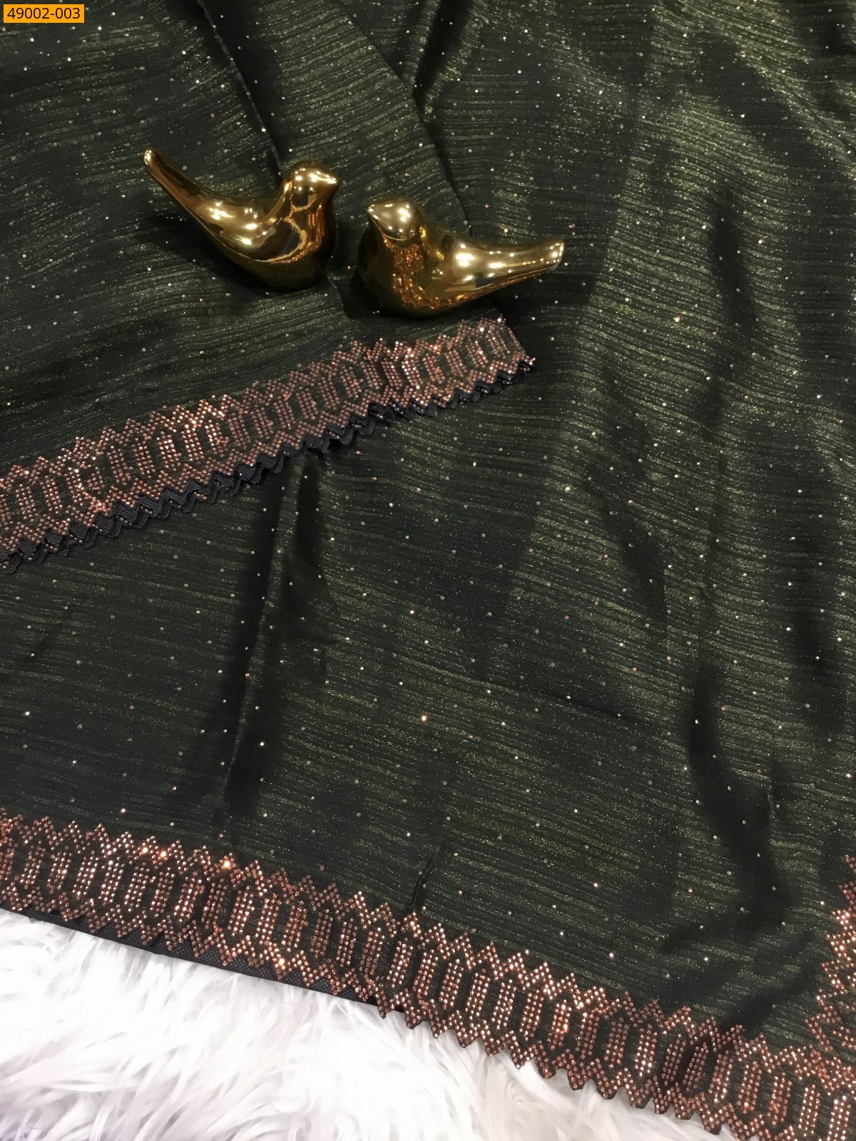 Green Jimmy Choo Sarees