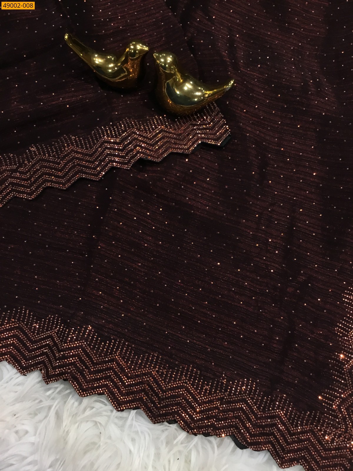Maroon Jimmy Choo Sarees
