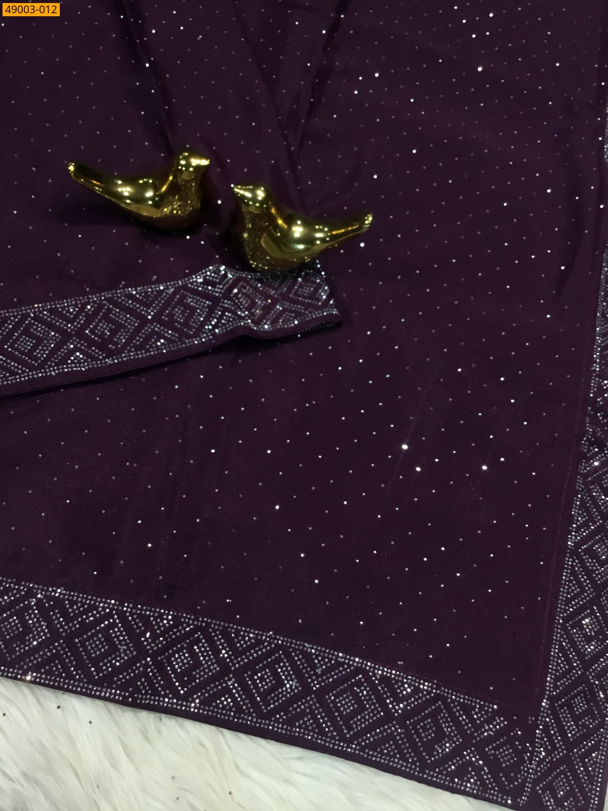 Wine Jimmy choo sarees