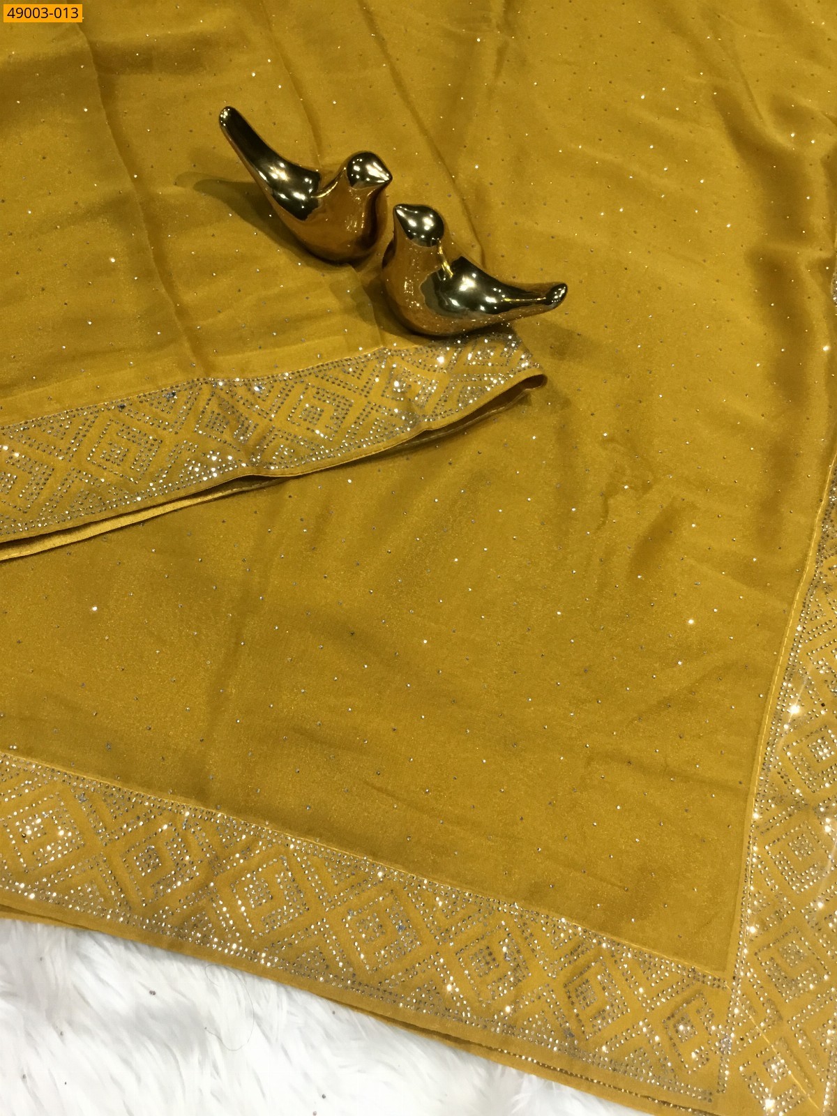 Yellow Jimmy choo sarees