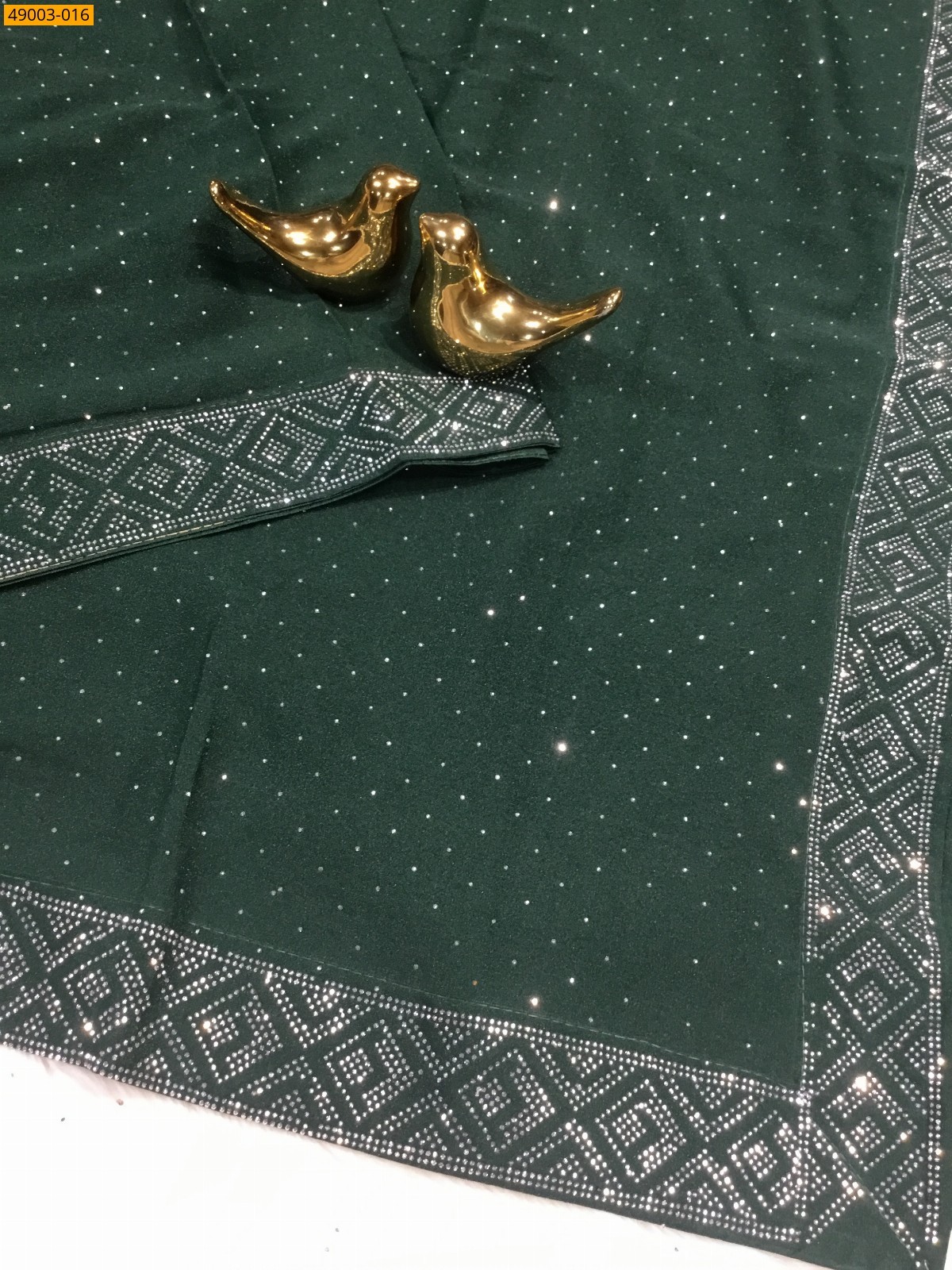 Green Jimmy choo sarees