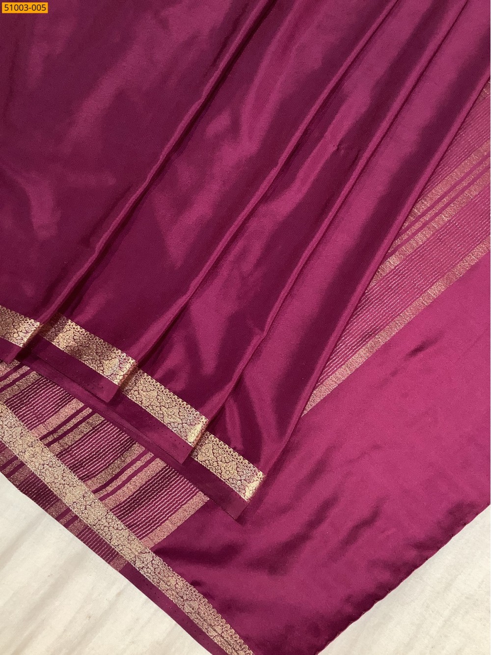 Wine Mysore Crepe Silk Saree Wine Mysore Crepe Silk Saree