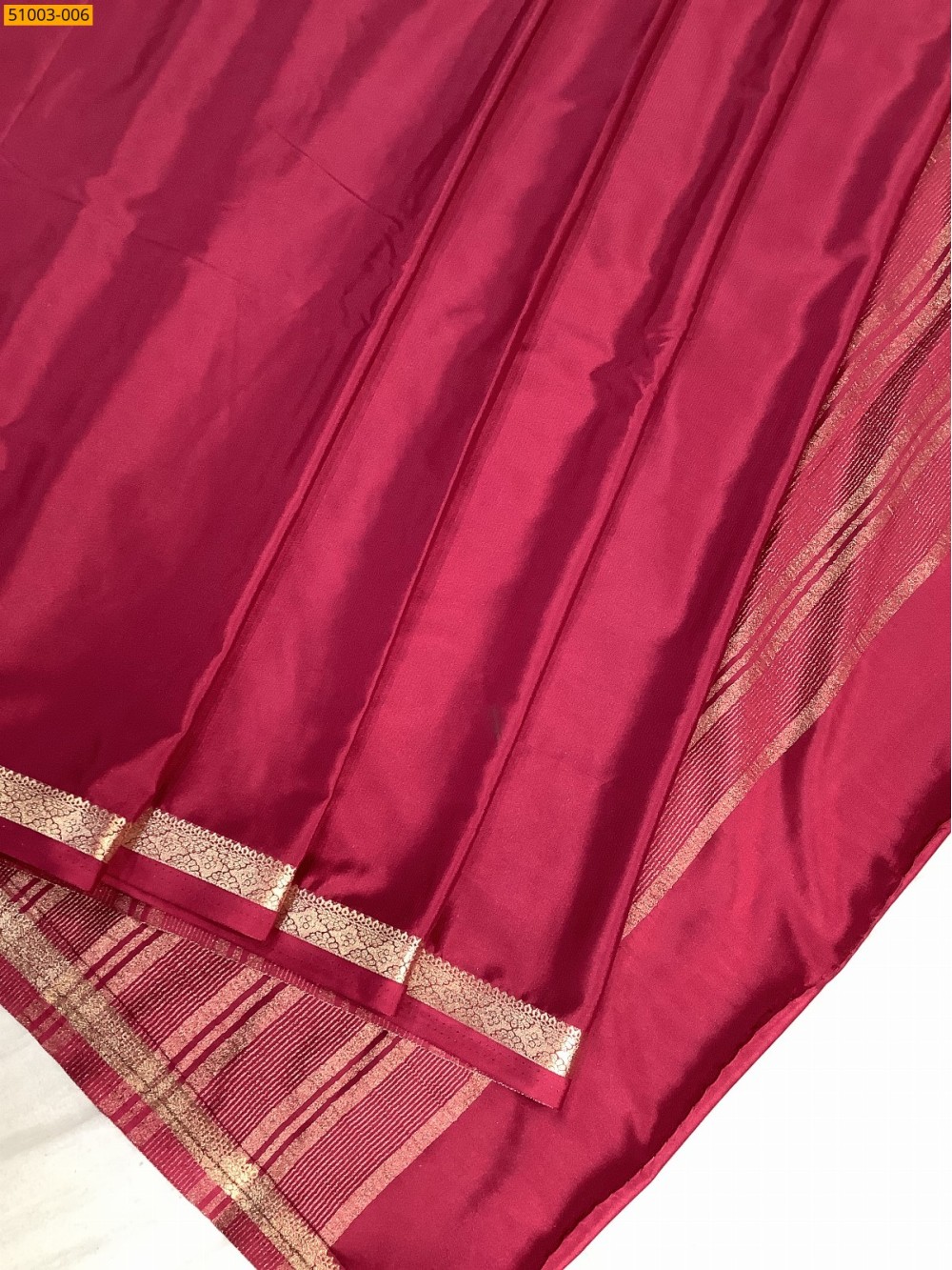 Maroon Mysore Crepe Silk Saree Maroon Mysore Crepe Silk Saree