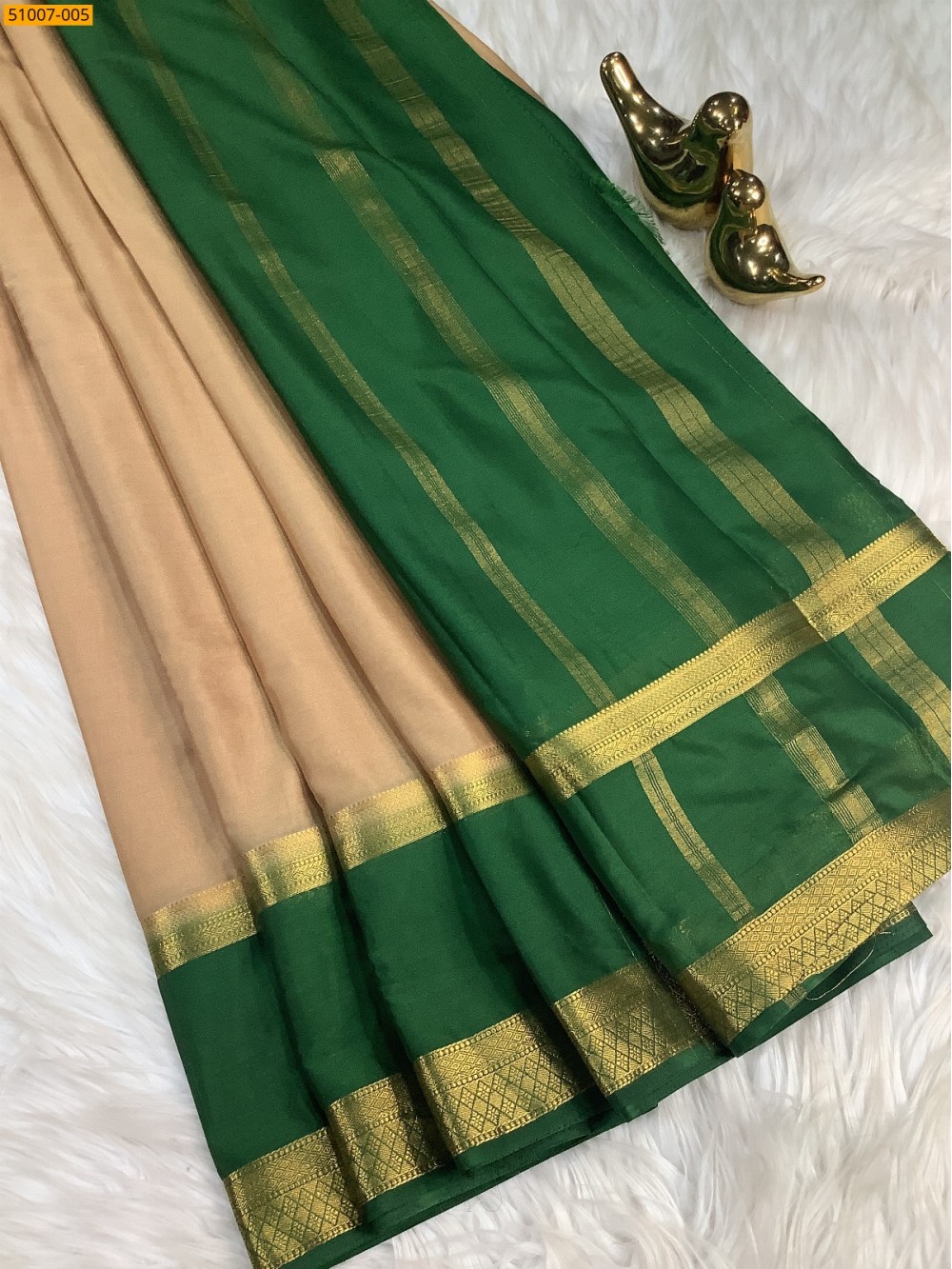 Sandal Mysore Crepe Silk Sarees Sandal Mysore Crepe Silk Sarees