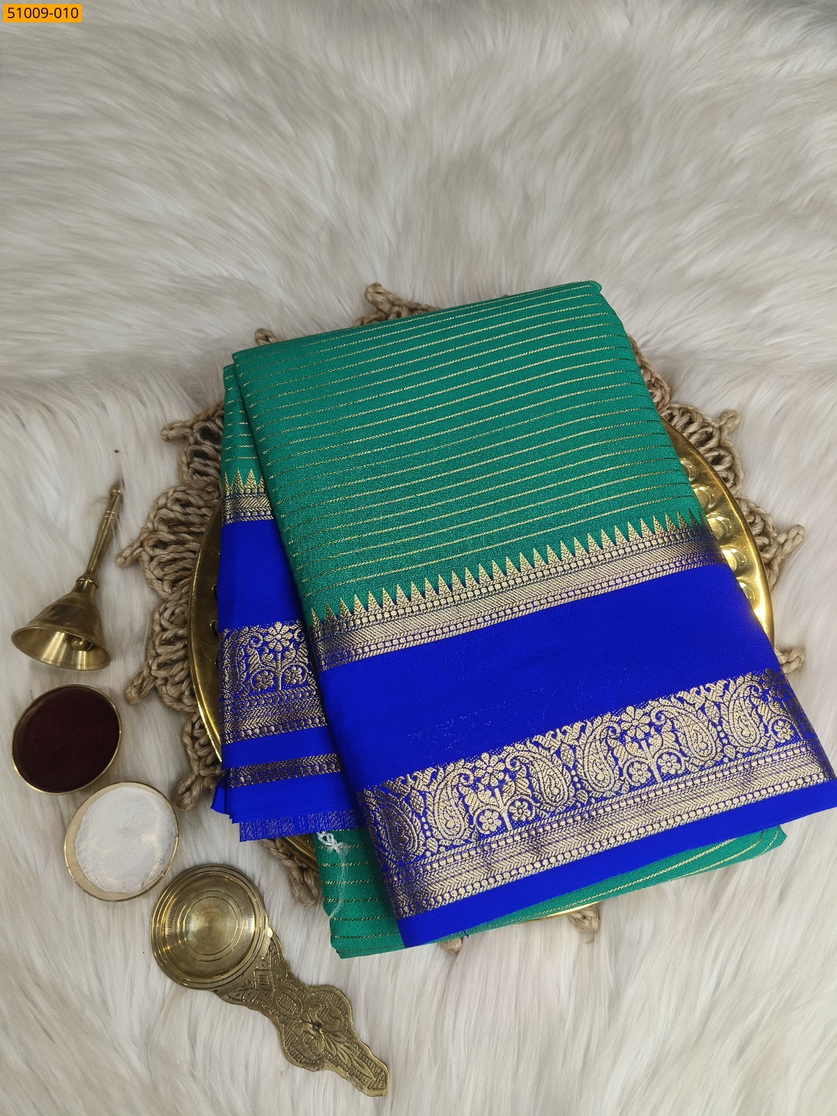 Green Mysore Crepe Silk Sarees