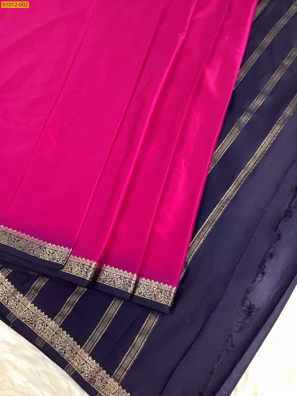 Rose Mysore Fancy Crepe Silk Saree