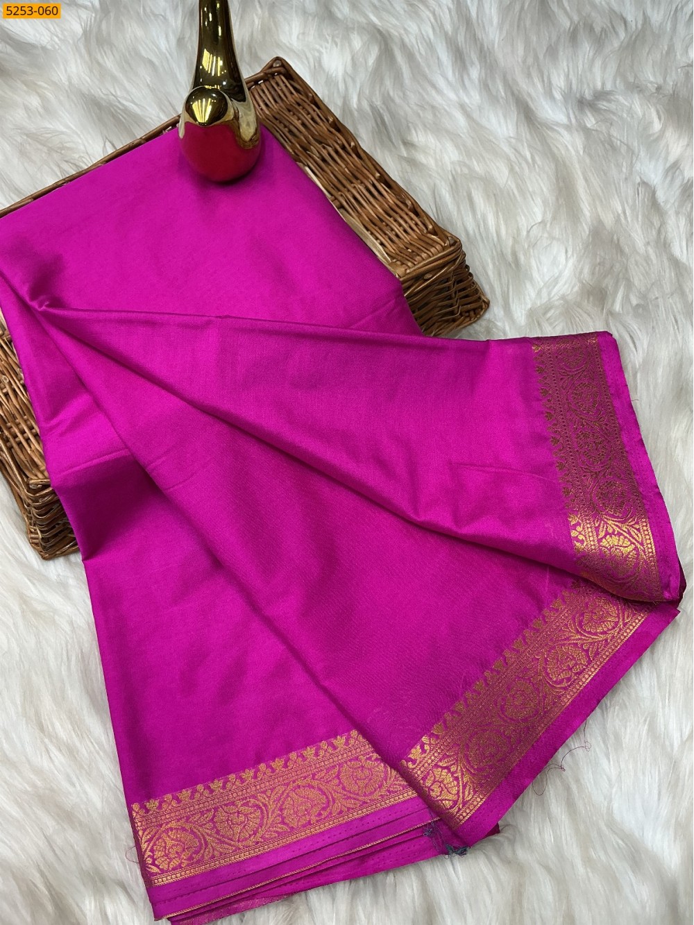 Mysore Fancy Crepe Silk Saree