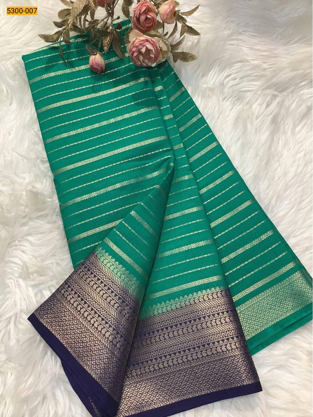 Green Mysore Silk Saree