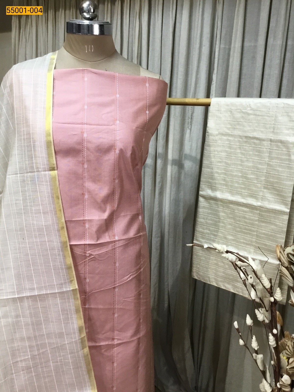 Rose Handloom Chudithar Material