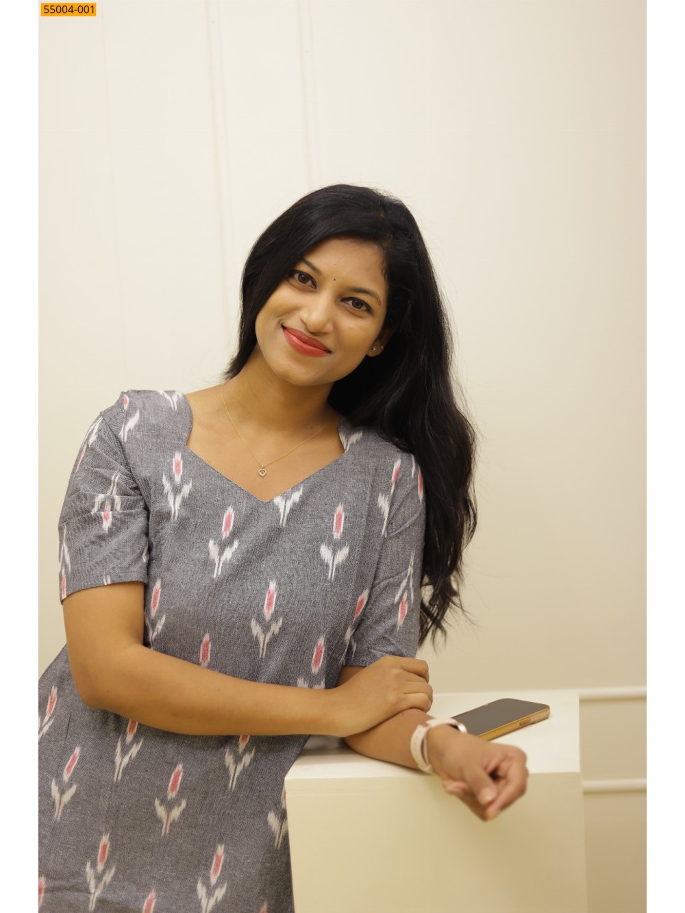 Gery Handloom Ikkat Stiched Co-ord Set Gery Handloom Ikkat Stiched Co-ord Set