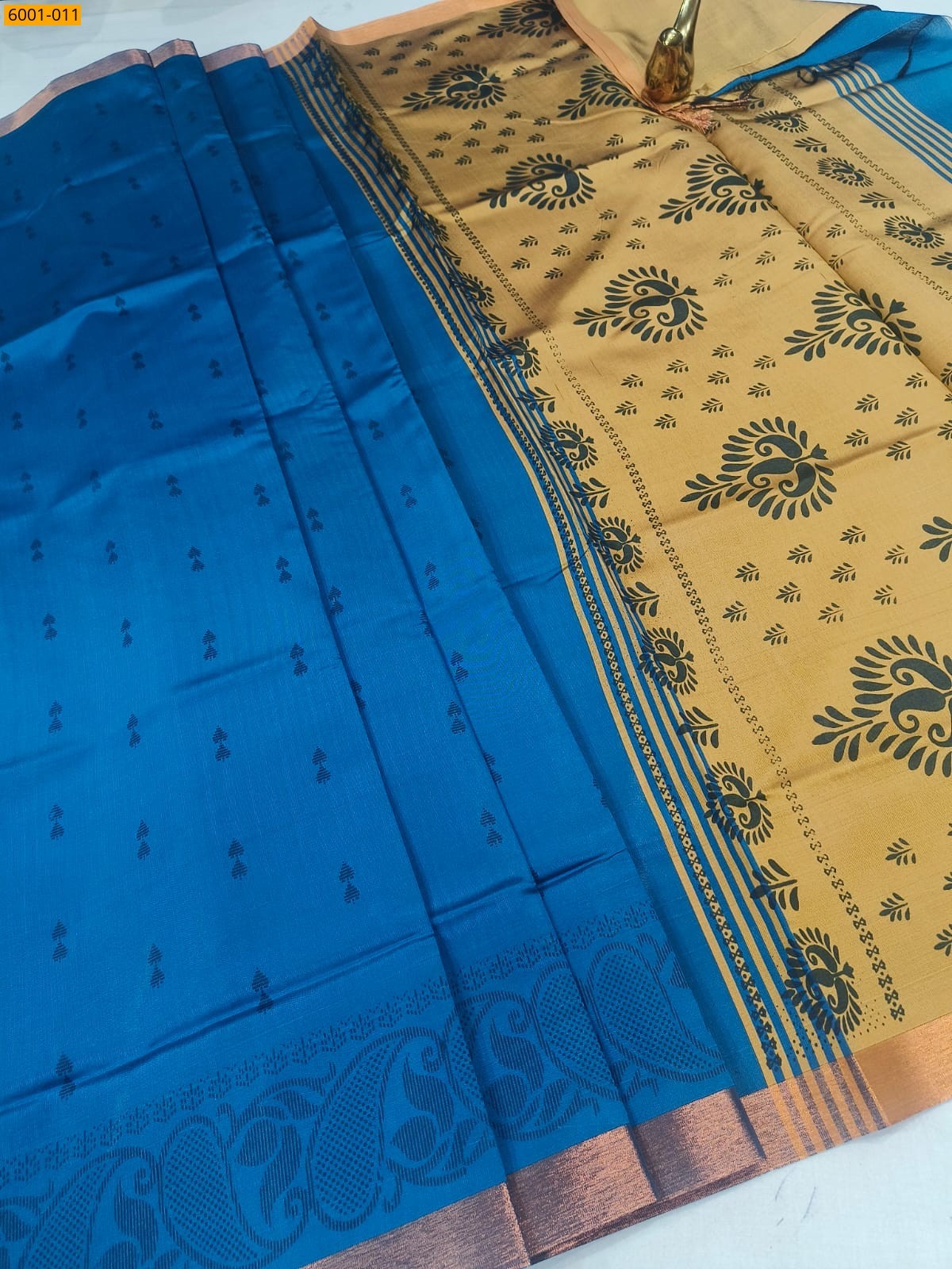 Light Blue Raw soft silk sarees