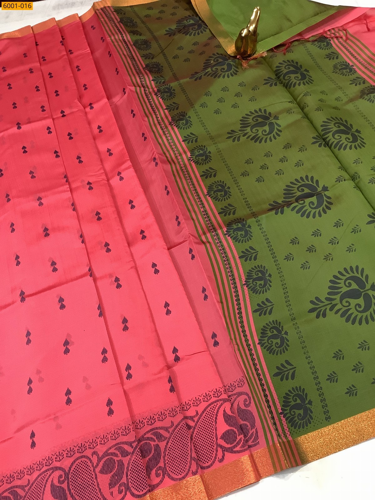 Red Raw soft silk sarees