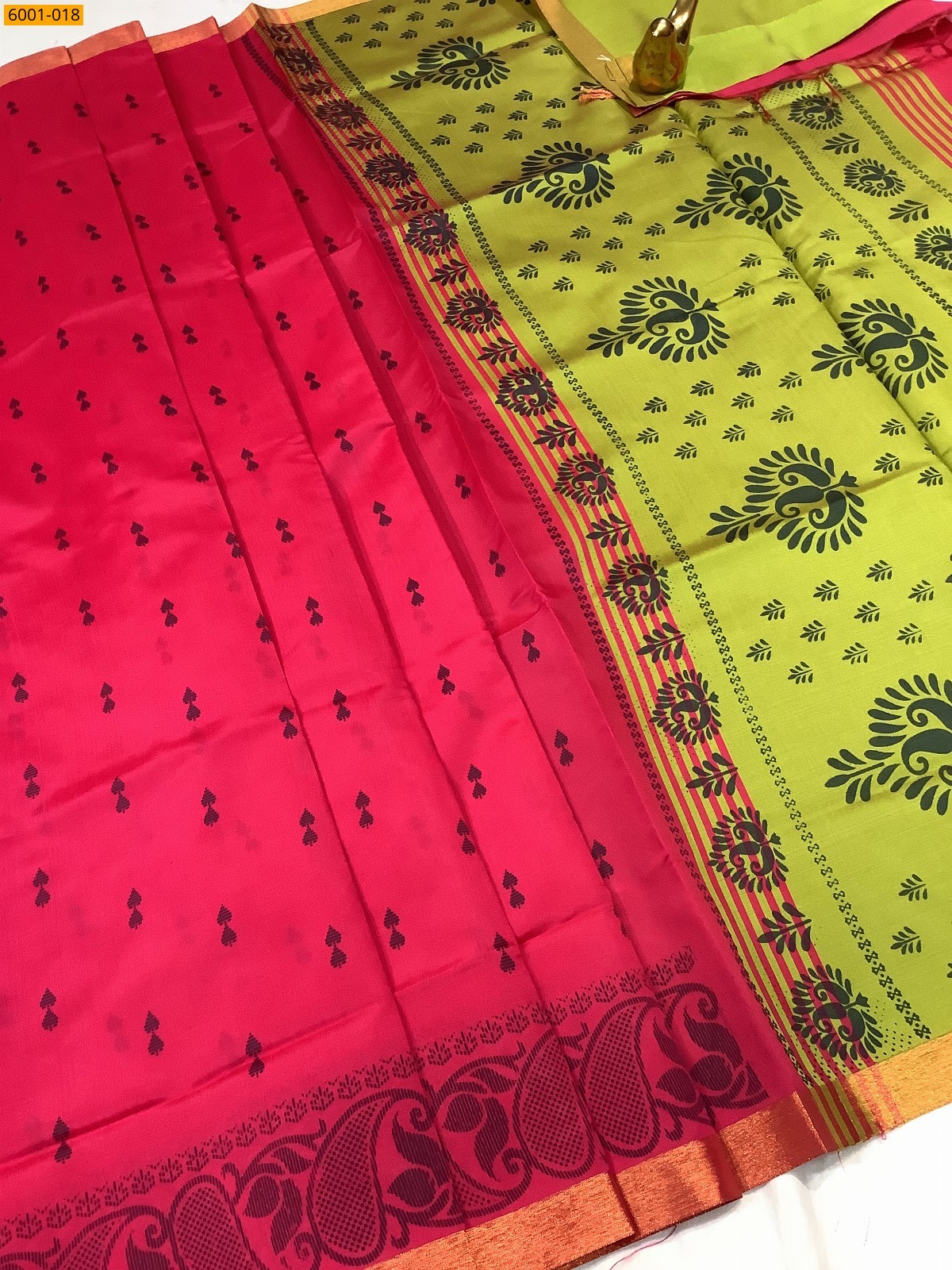 Dark Pink Raw soft silk sarees