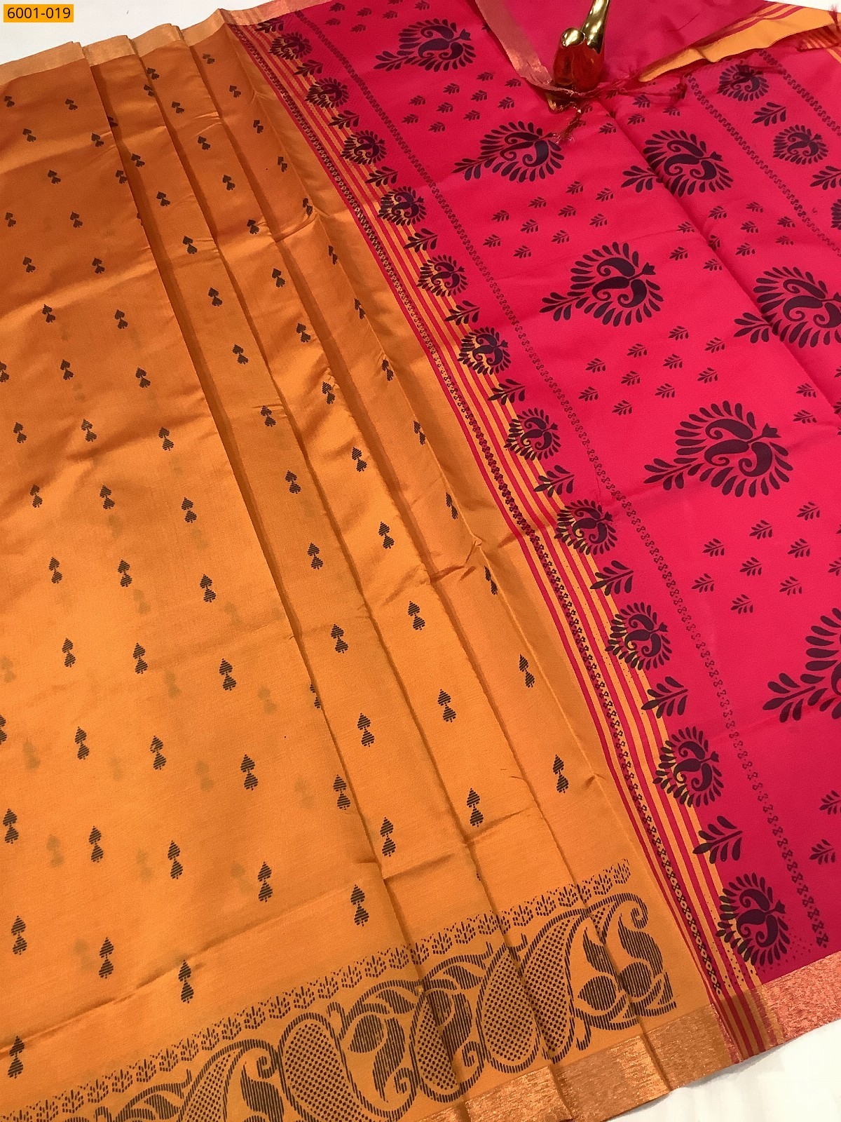 Mustard Yellow Raw soft silk sarees