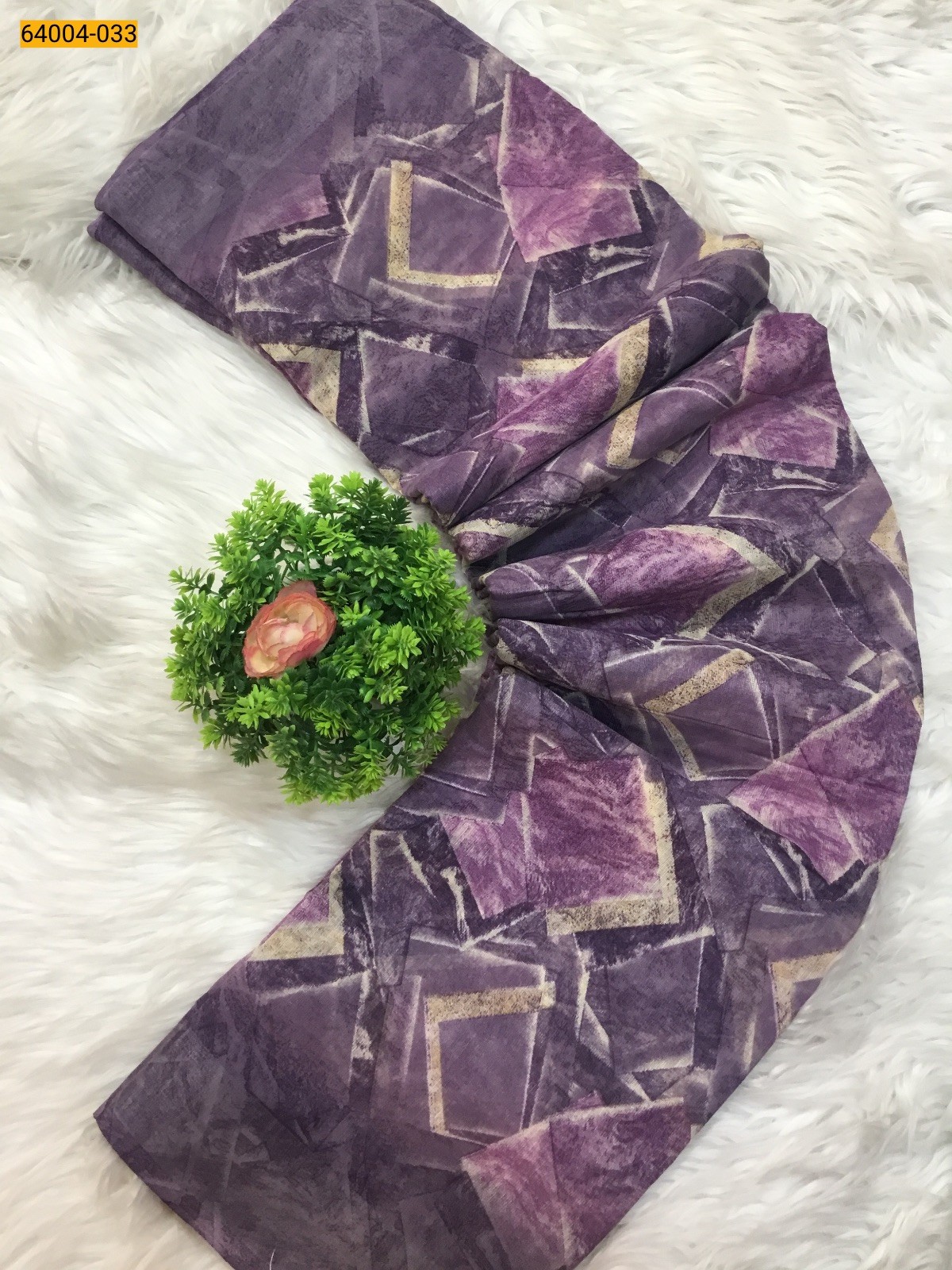 Linen cotton printed sarees