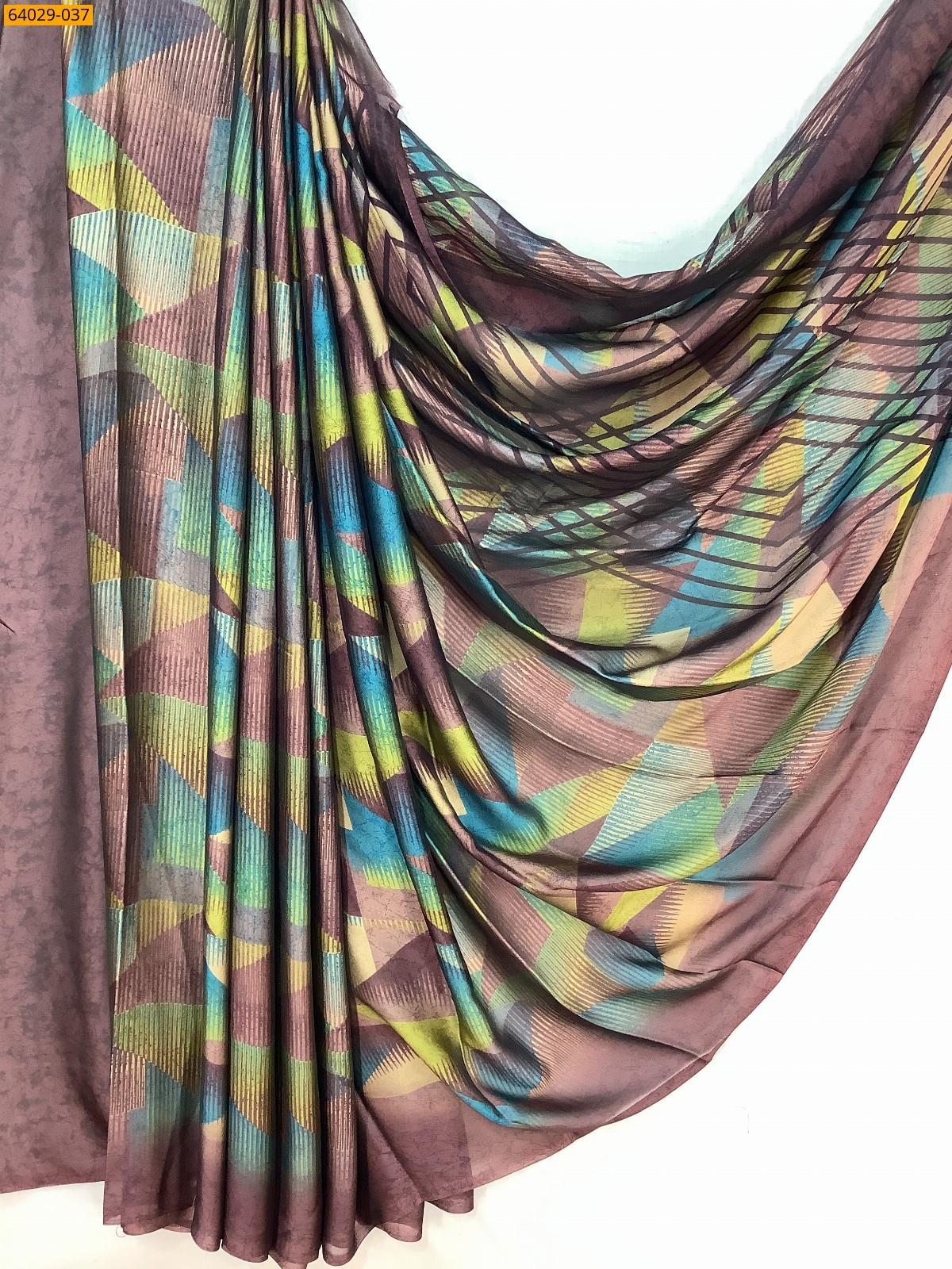 Multi Color Metallic Chiffon Printed Sarees