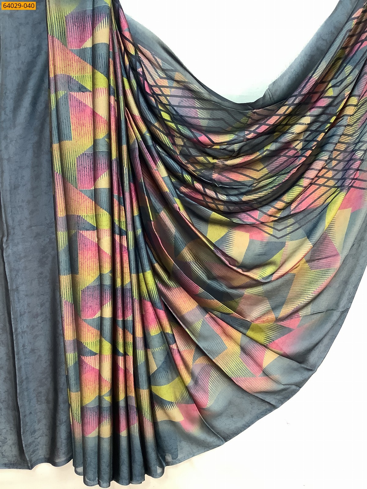 Metallic Chiffon Printed Sarees