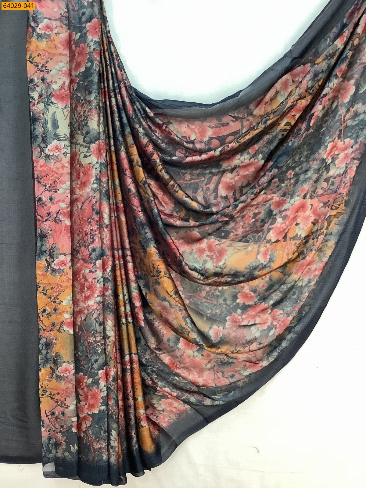 Metallic Chiffon Printed Sarees